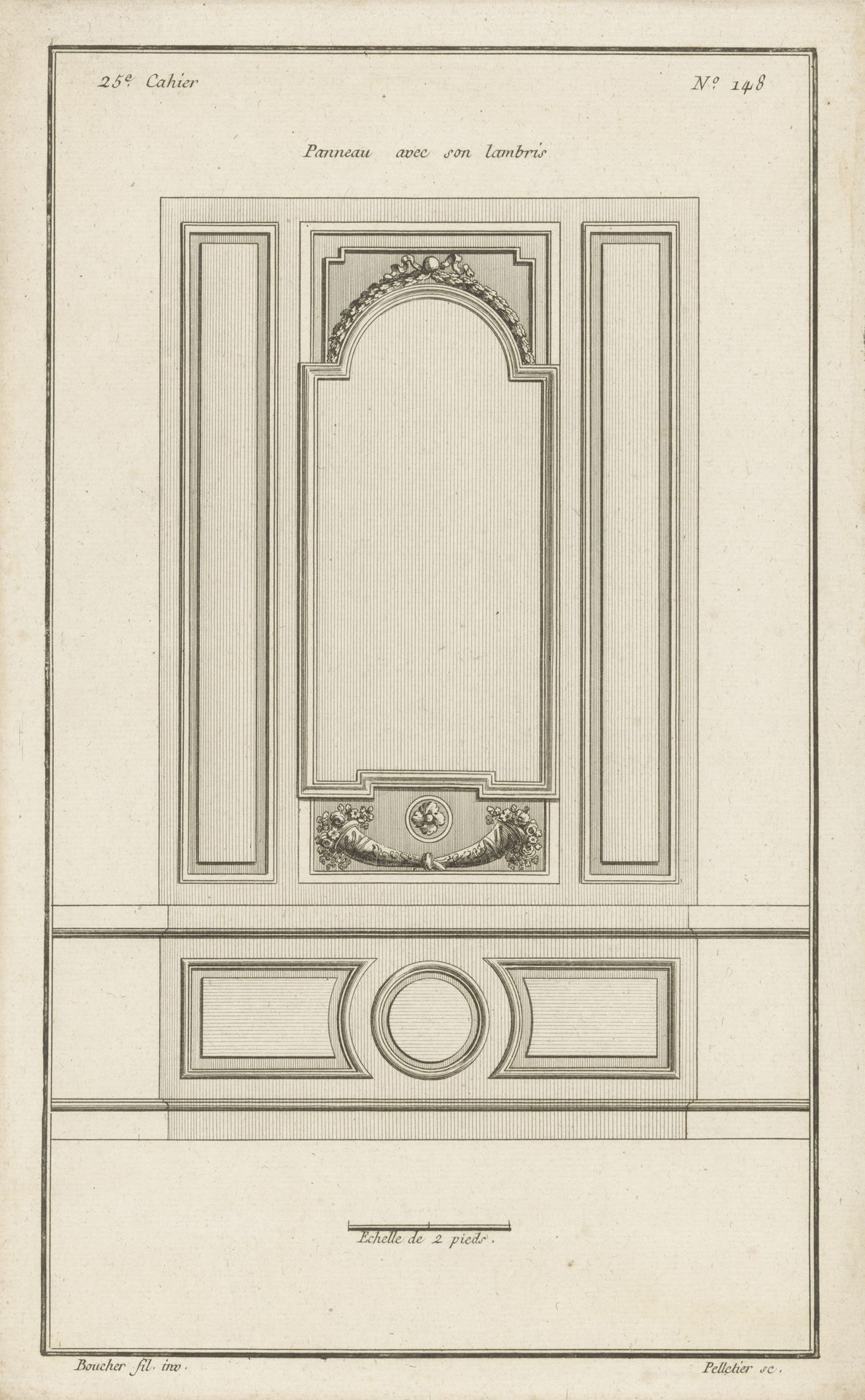 Panelen met hoornen des overvloeds by Jean Pelletier