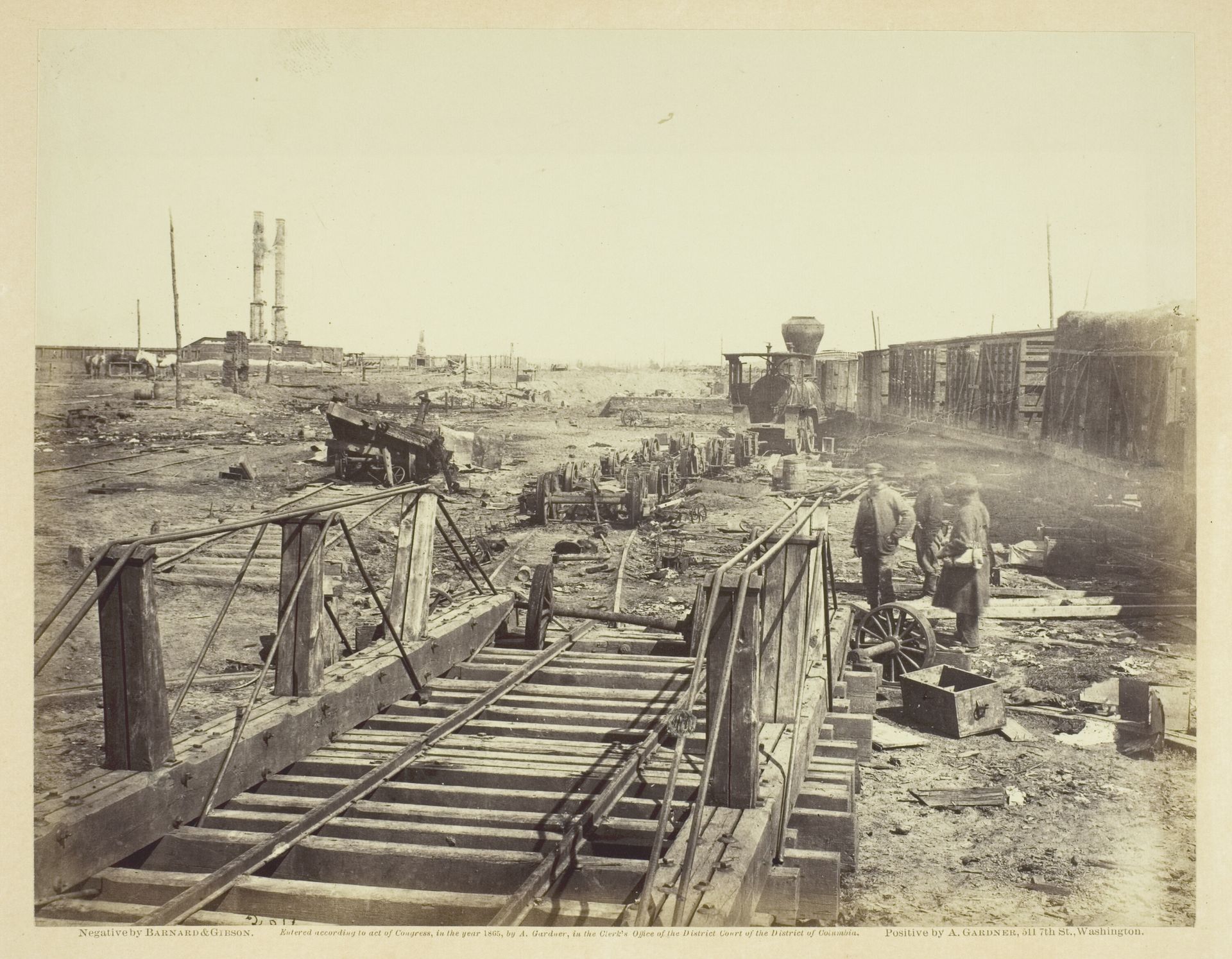 Ruins at Manassas Junction by Barnard & Gibson