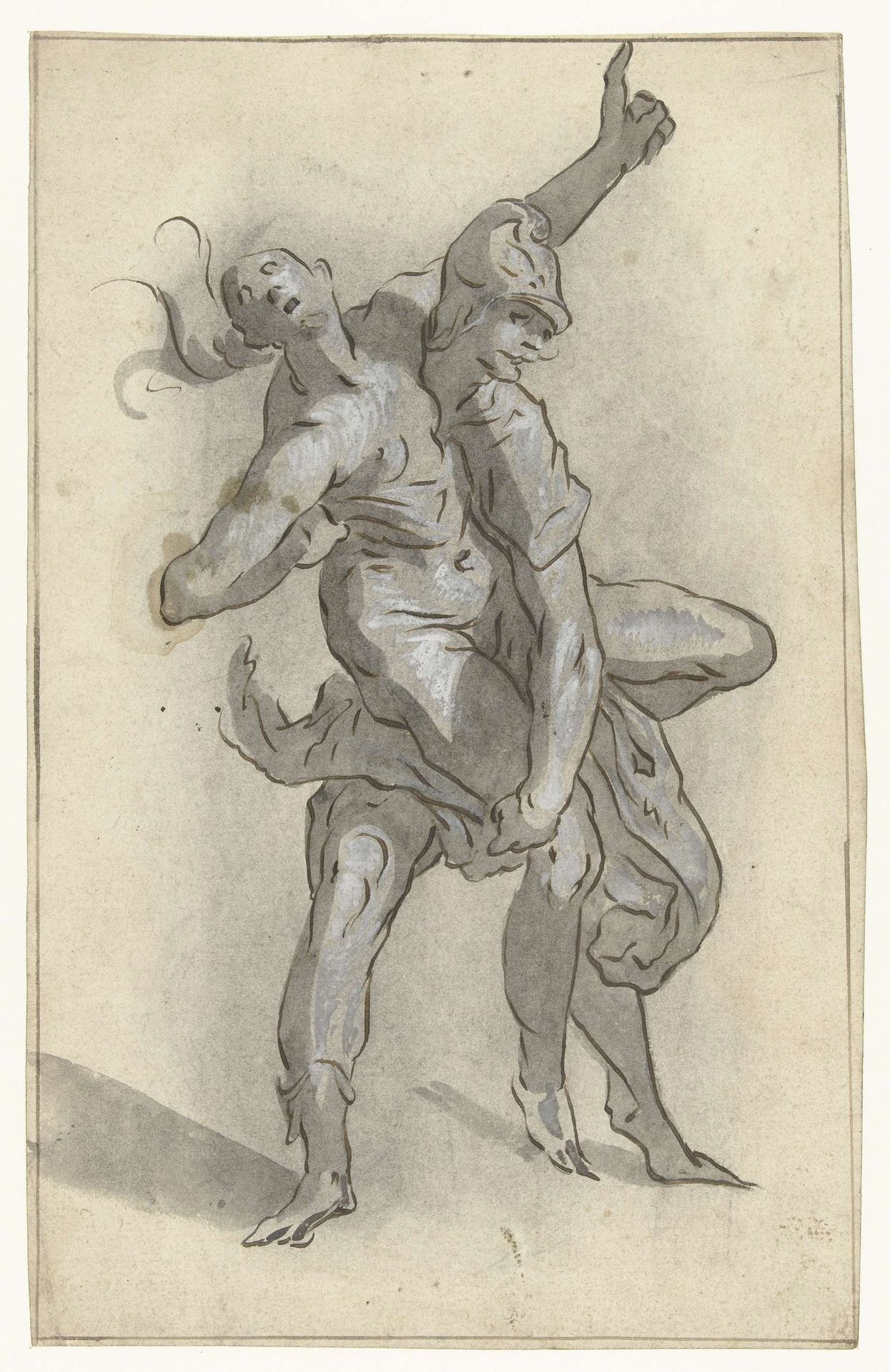 Sabijnse Maagdenroof by Bartholomeus Spranger