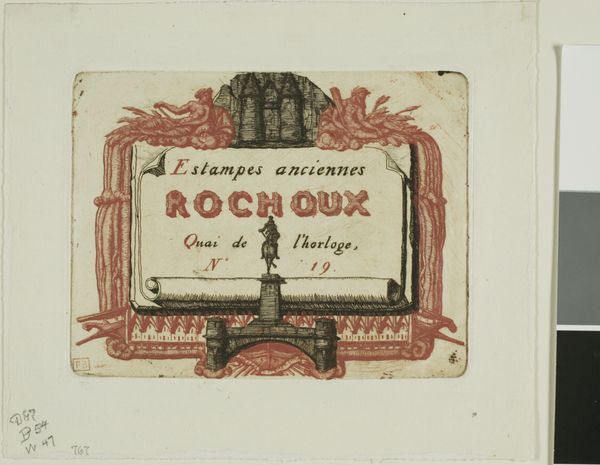 Address-Card of the Printseller, Rochoux