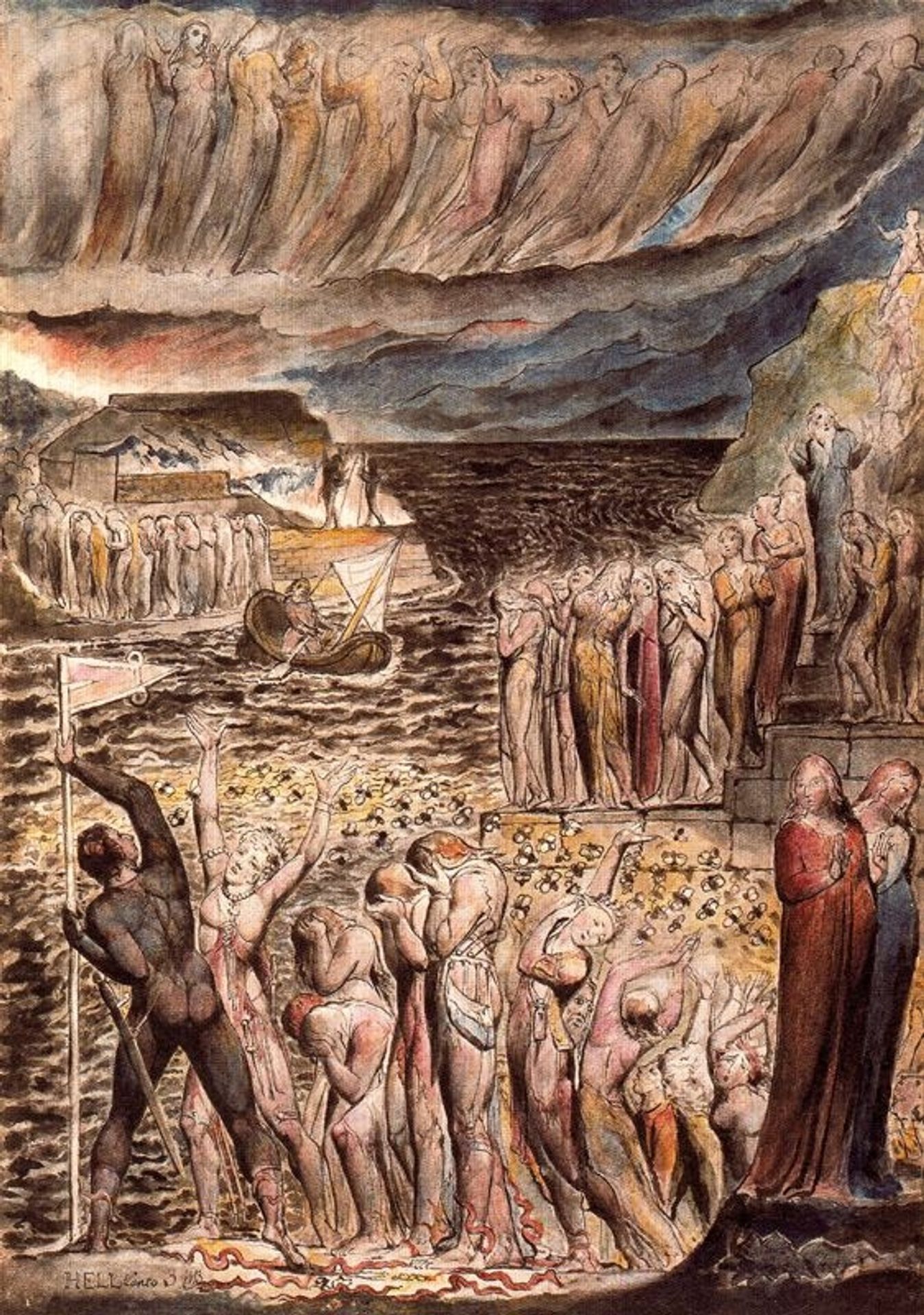 Illustration to Dante's Divine Comedy, Hell by William Blake