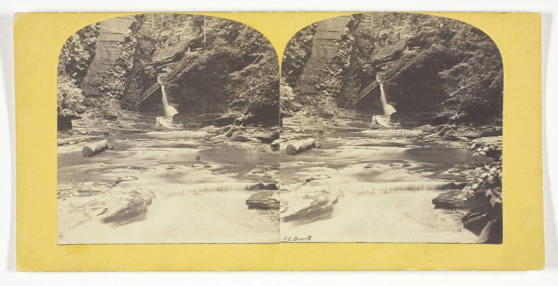 View in Freers, Glen of Watkins, N.Y. by J.C. Burritt