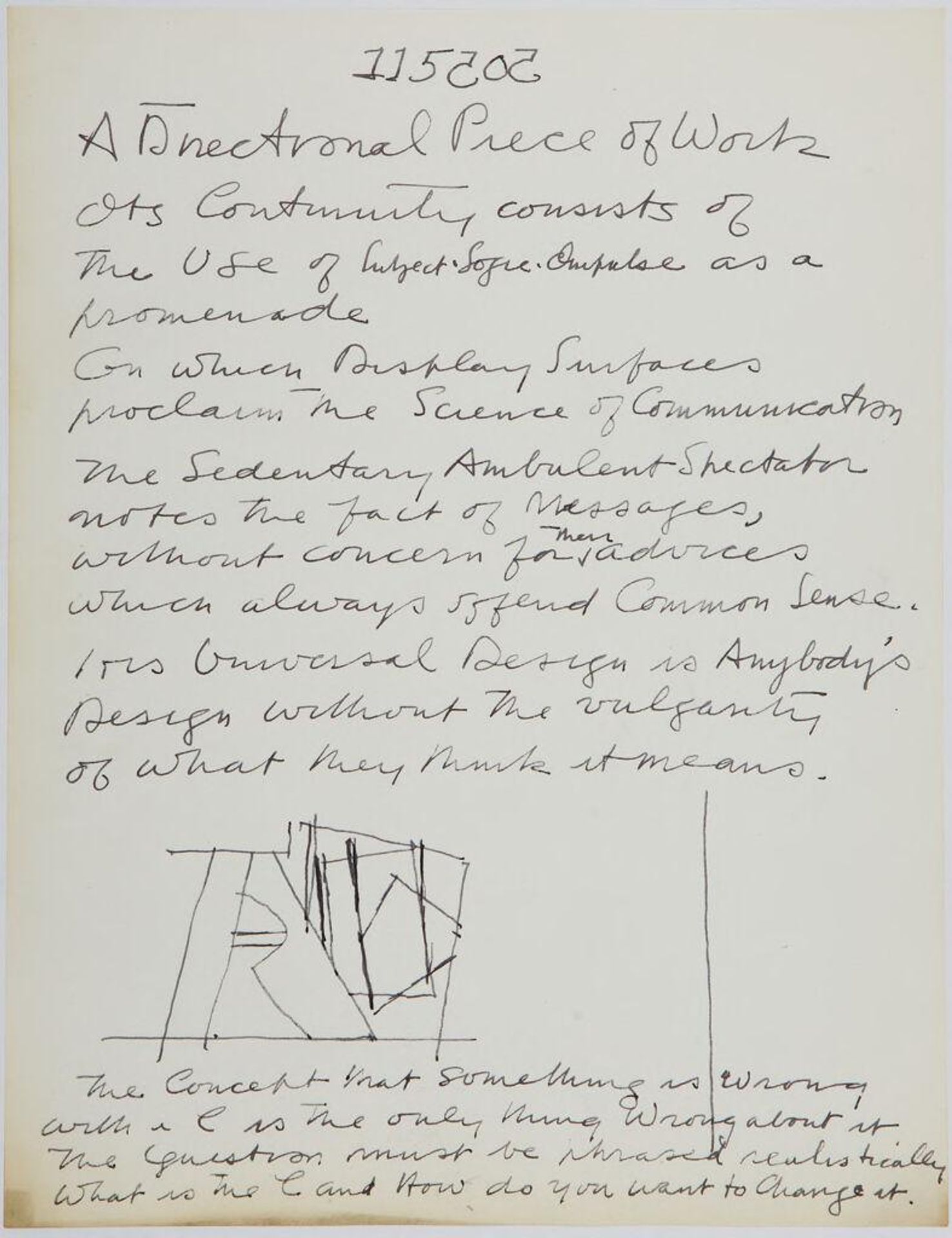 Art Theory Text with Sketch by Stuart Davis