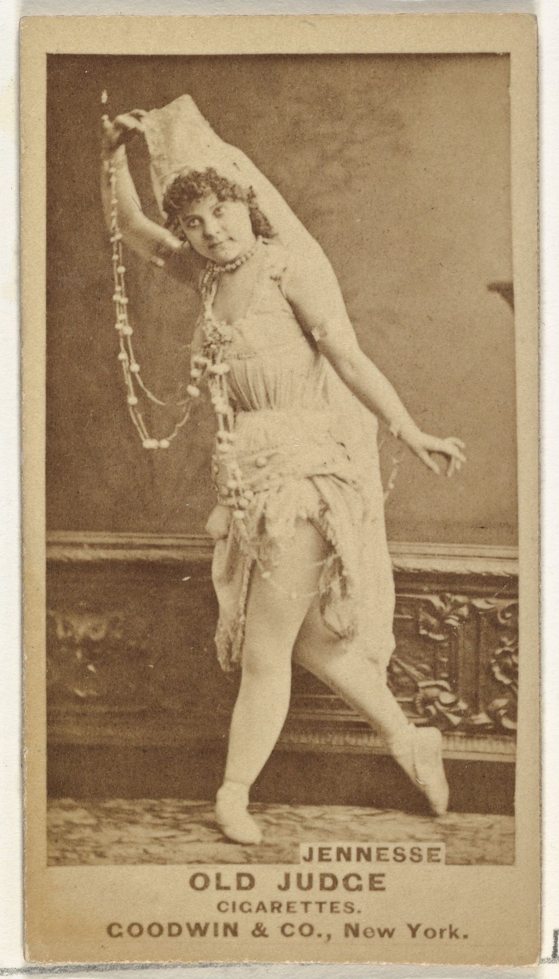 Jennesse, from the Actors and Actresses series (N171) for Old Judge Cigarettes by Goodwin & Company