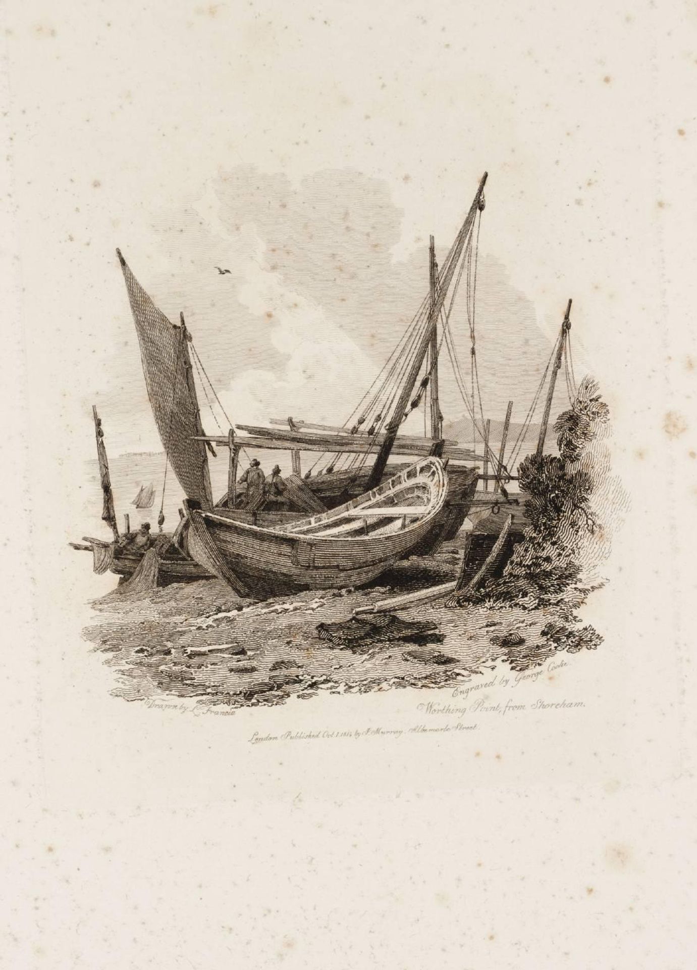 Worthing Point, from Shoreham by François Louis Thomas Francia