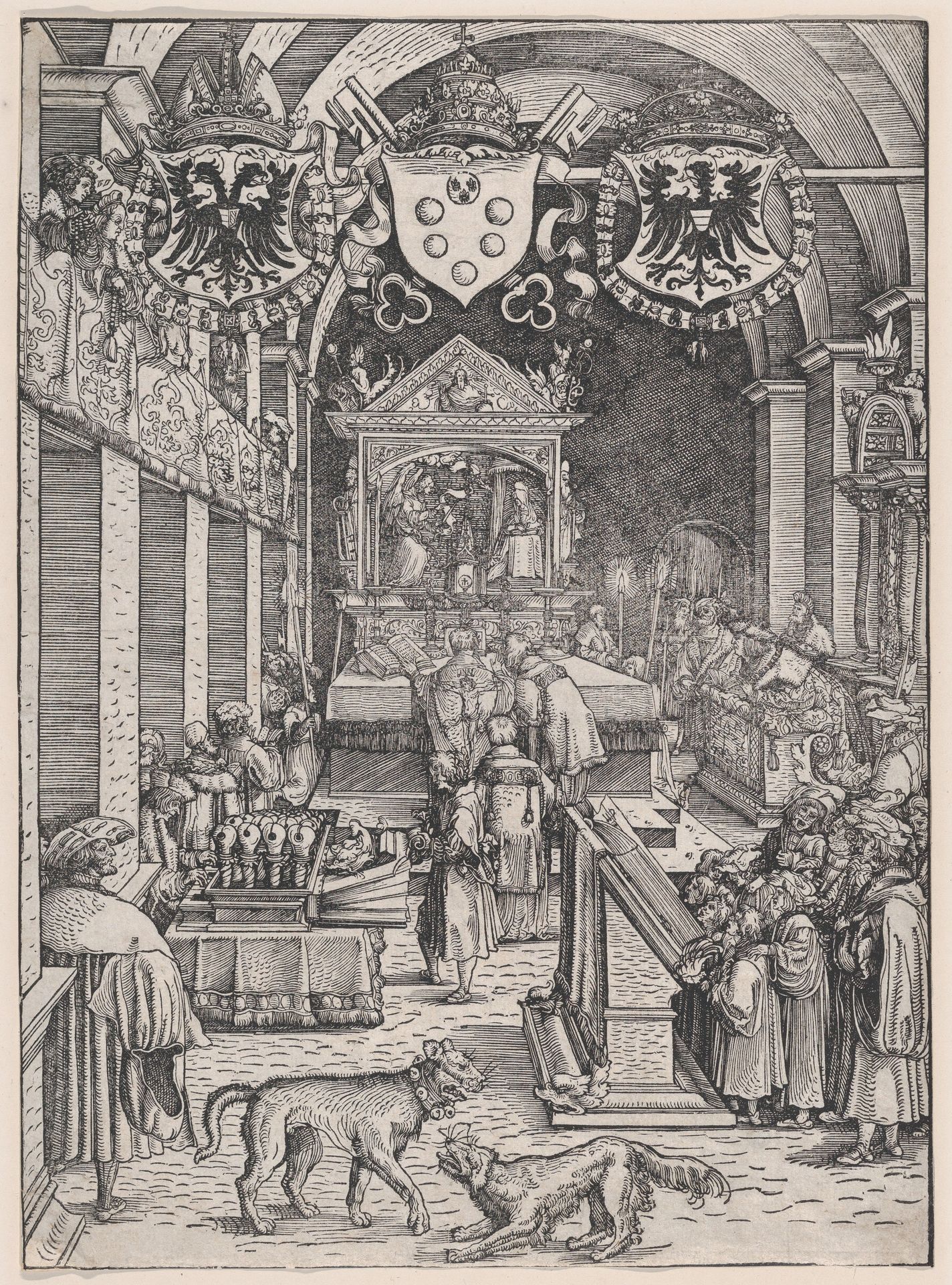 Maximilian I Hearing Mass by Hans Weiditz the Younger
