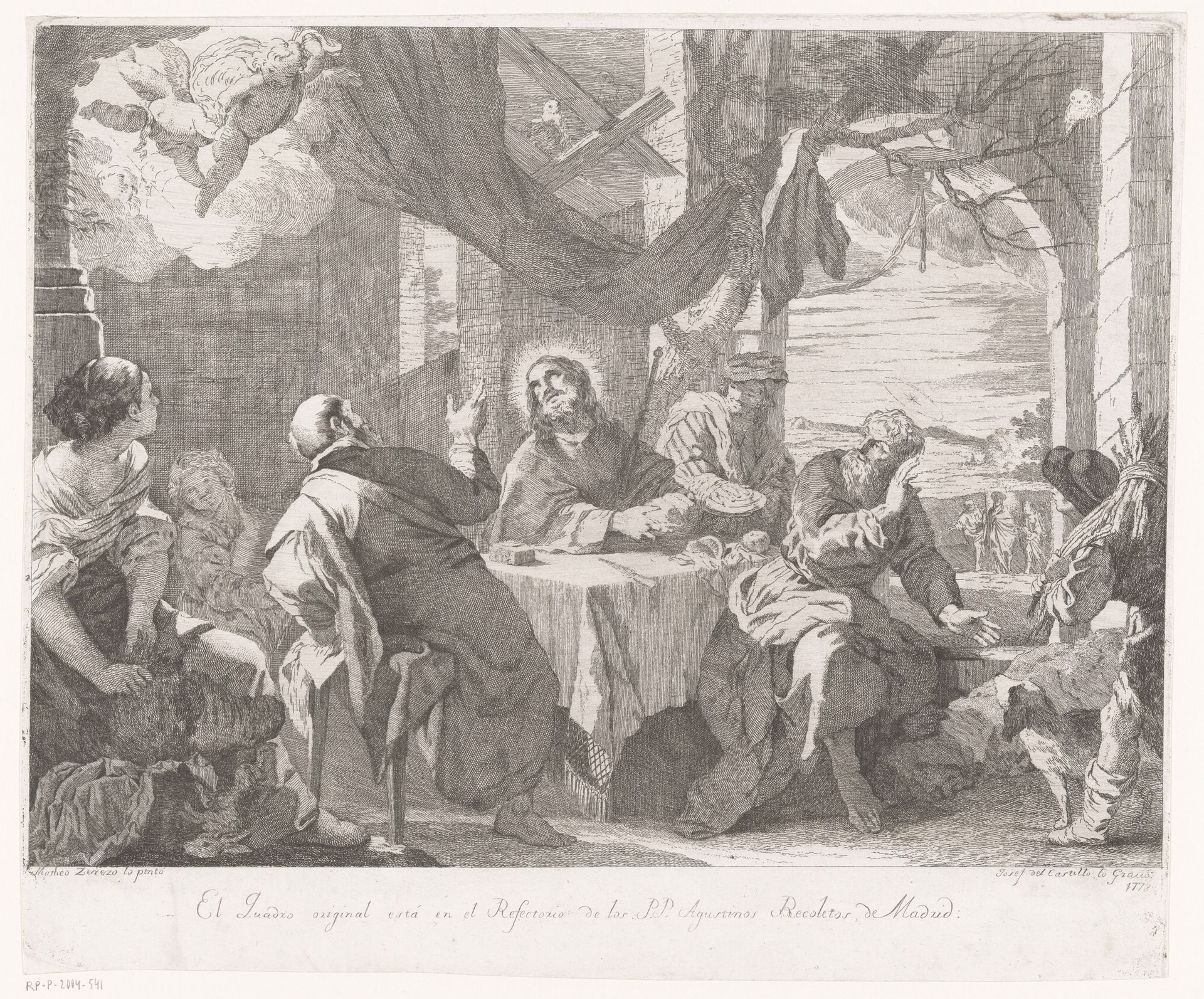 Maaltijd in Emmaüs by José del Castillo