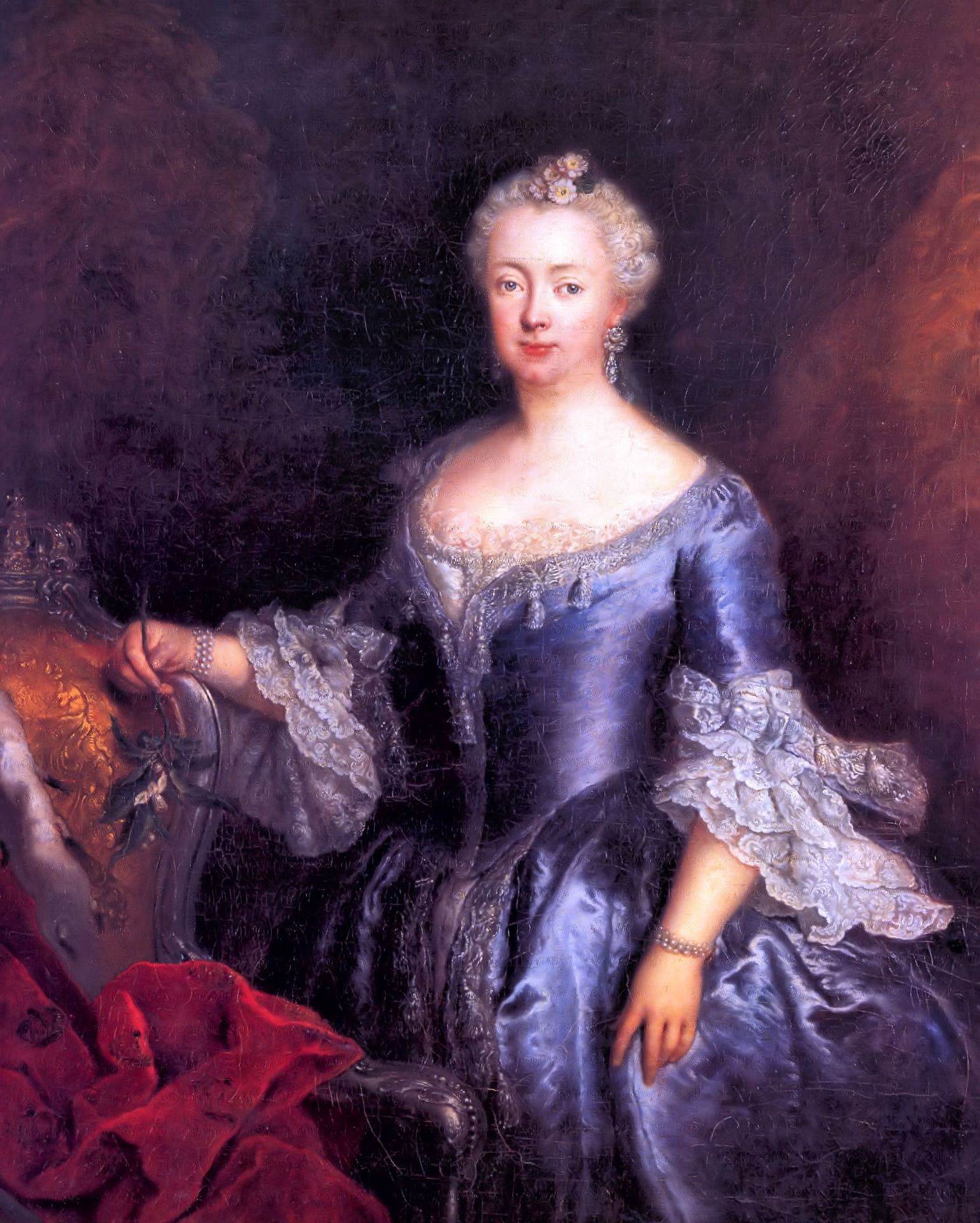 Queen Elisabeth Christine by Antoine Pesne