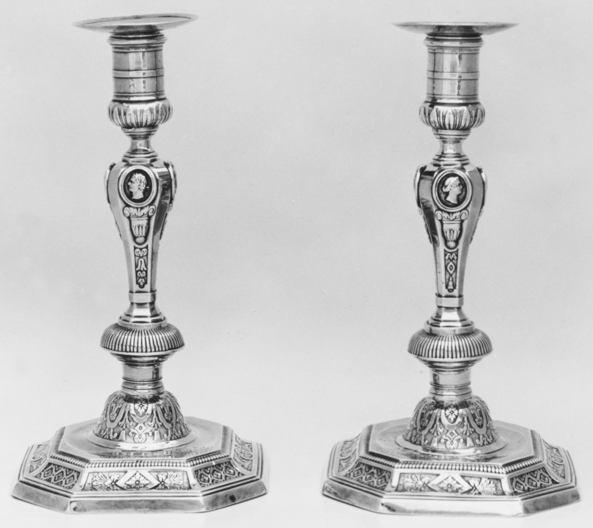 Pair of candlesticks by Jacques Besnier