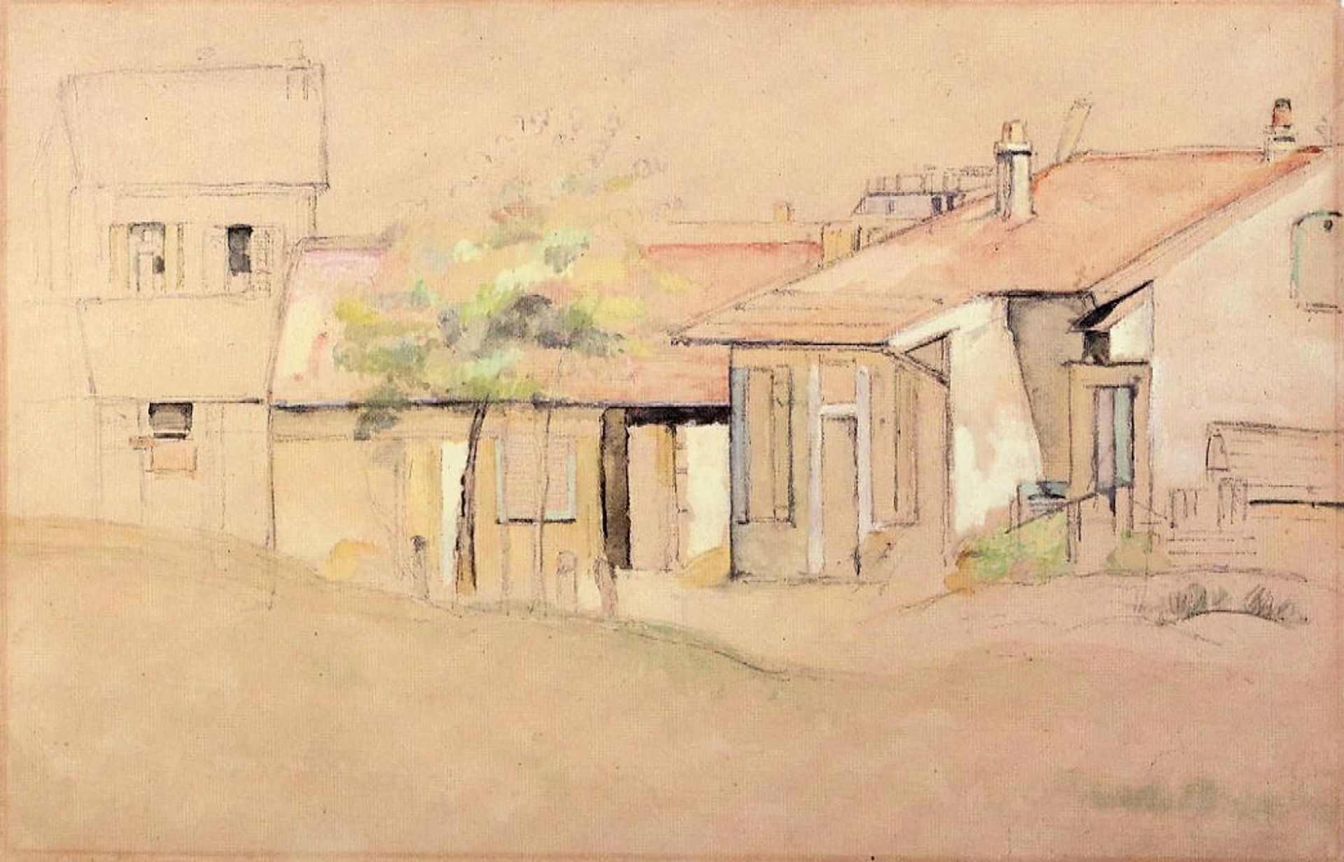 Cottages by Paul Cézanne