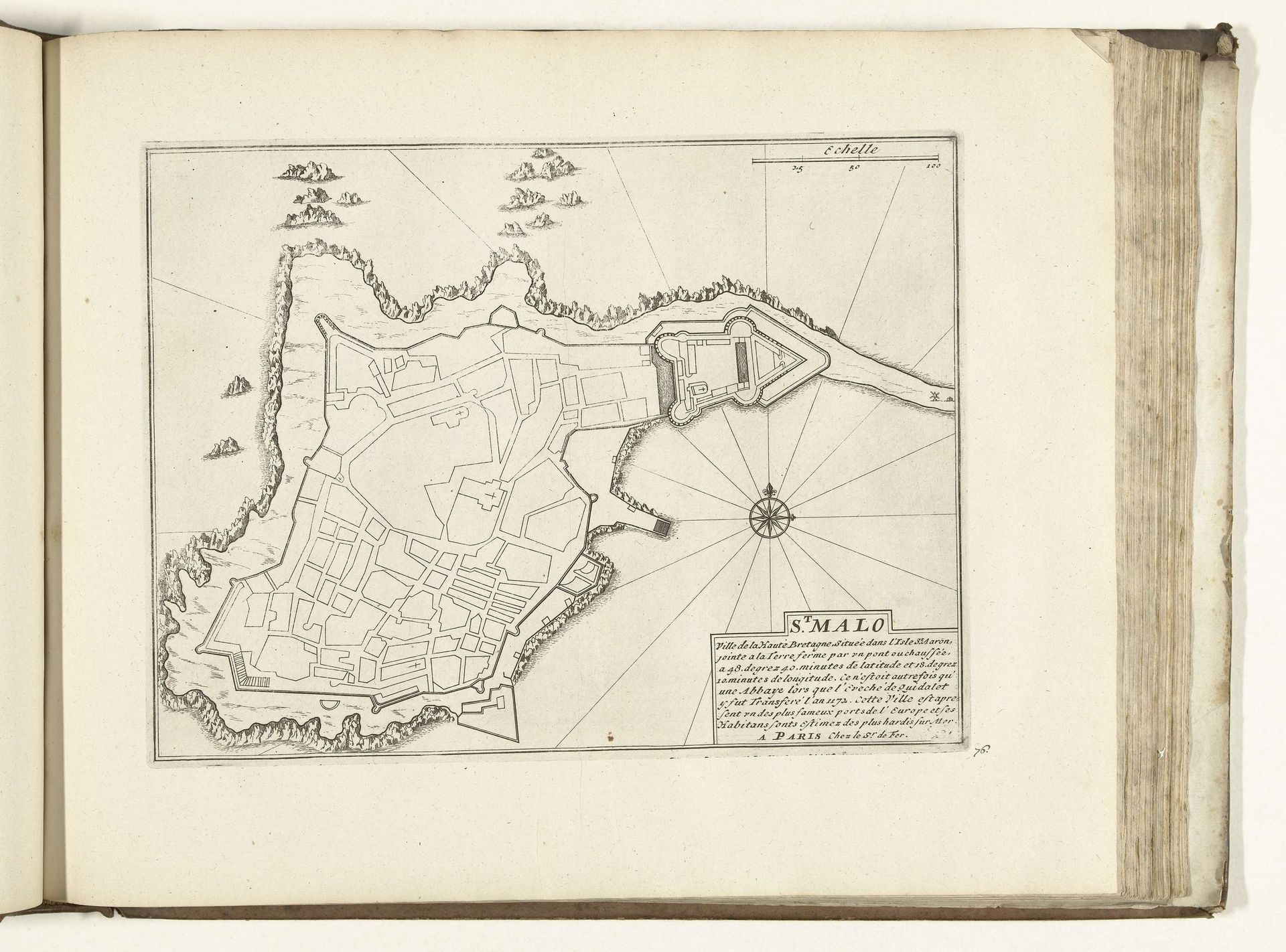 Plattegrond van Saint-Malo, 1726 by Anonymous