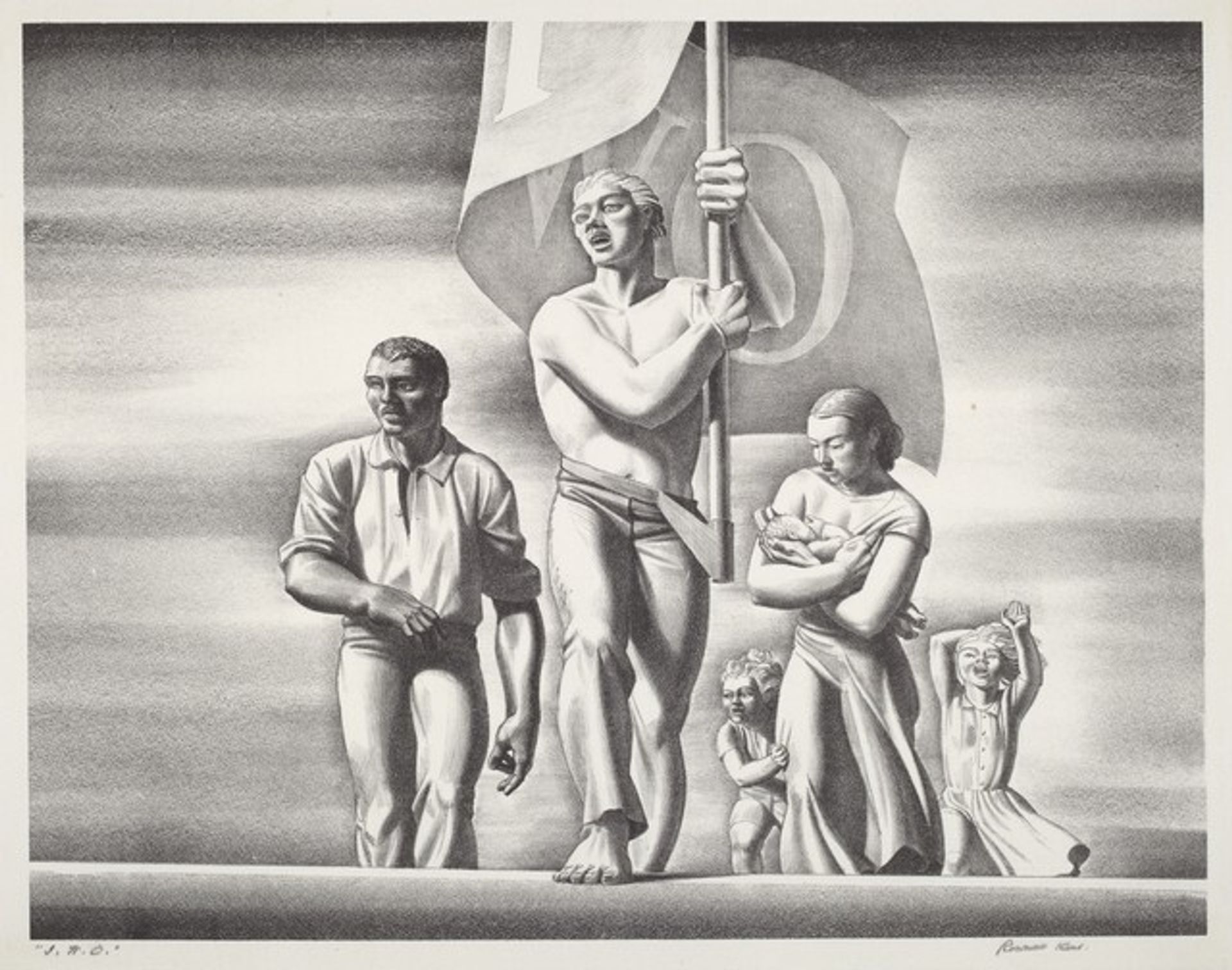 International Workers Order by Rockwell Kent