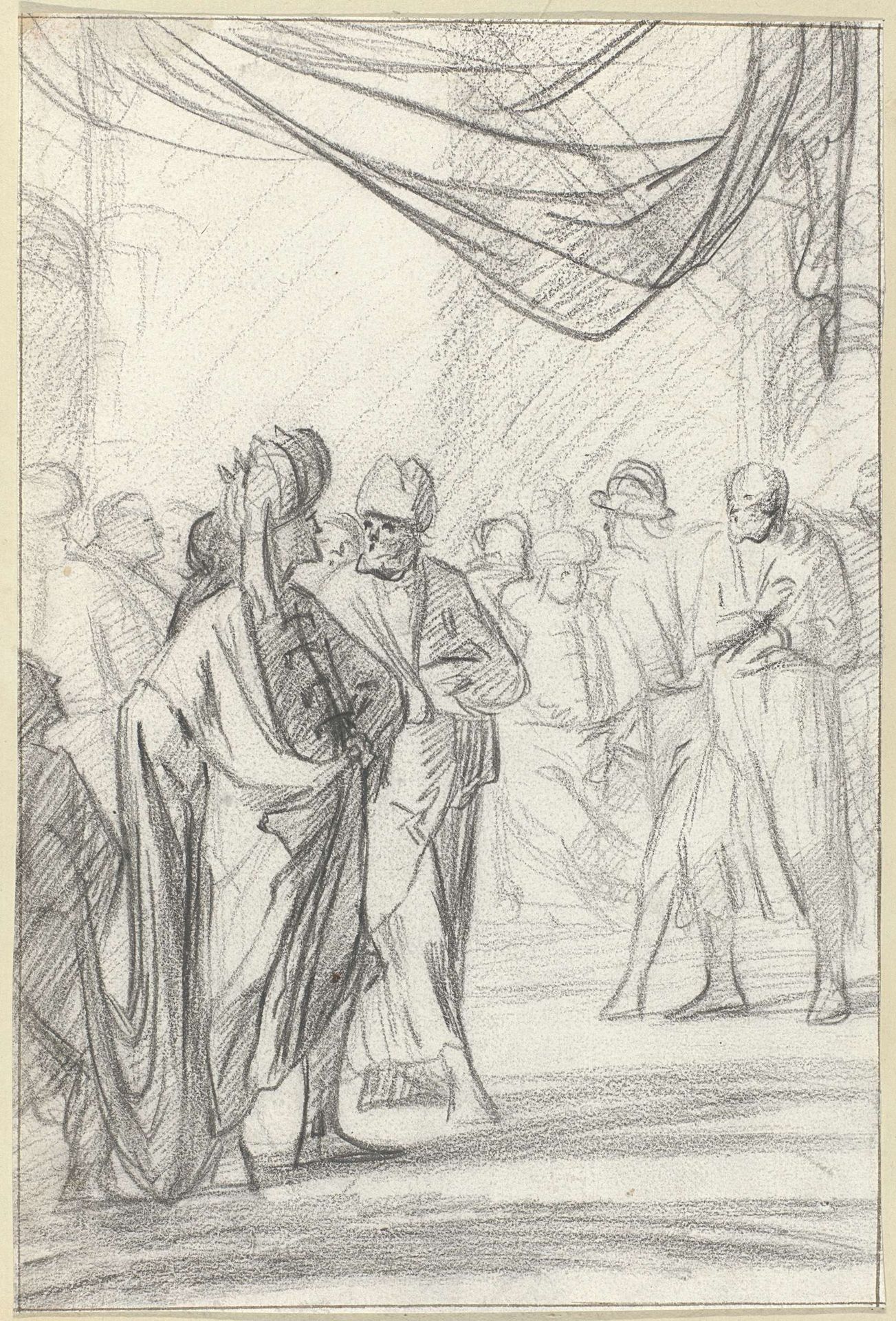 Paulus voor Agrippa by Pieter Fransz. de Grebber