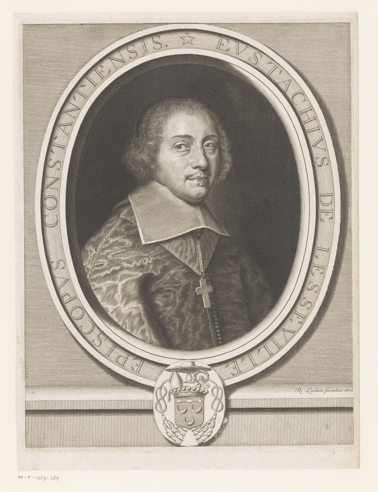 Portret van Eustache Le Clerc de Lesseville by René Lochon