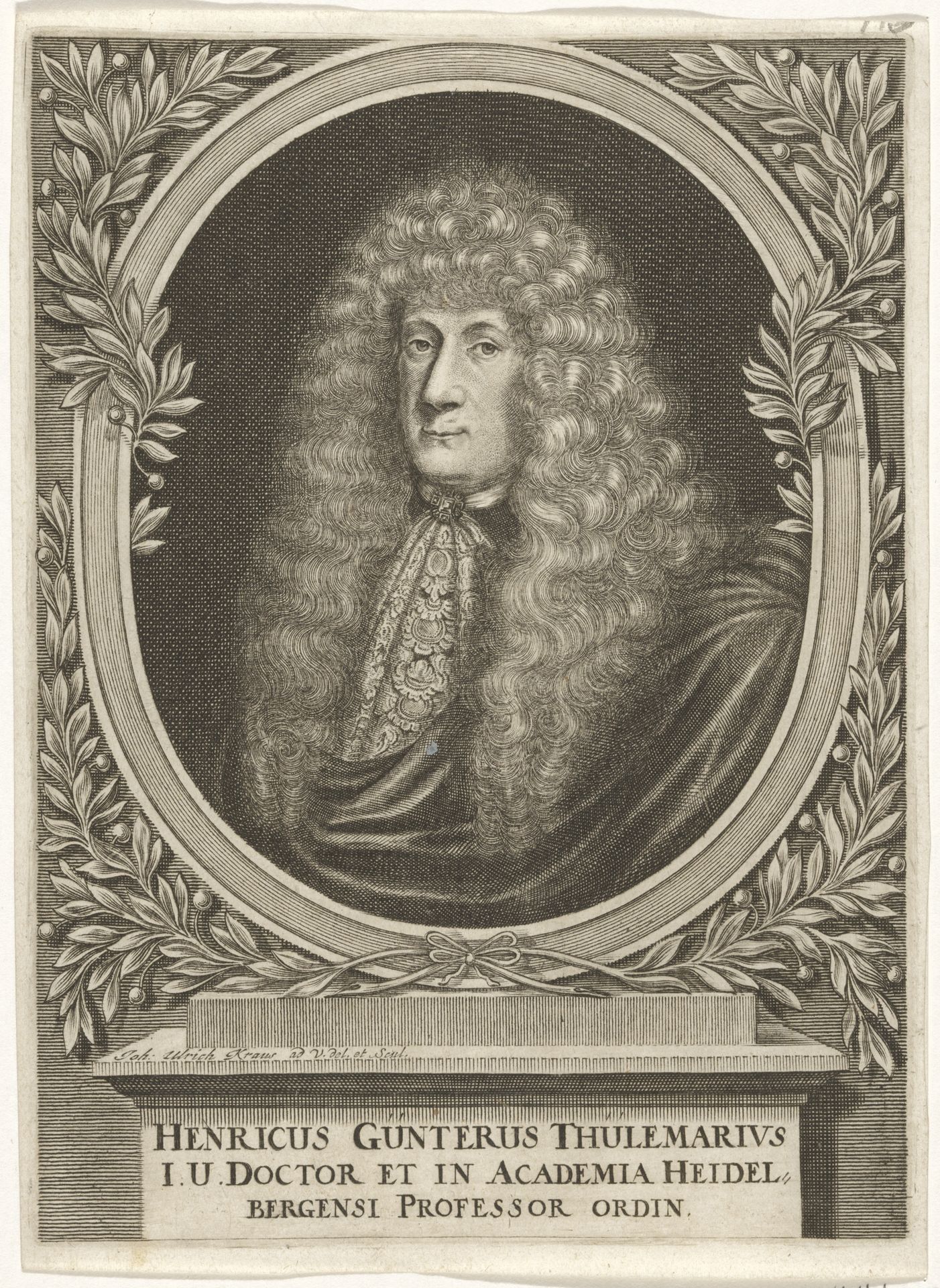 Portret van Heinrich Günther von Thulemeyer by Johann Ulrich Kraus