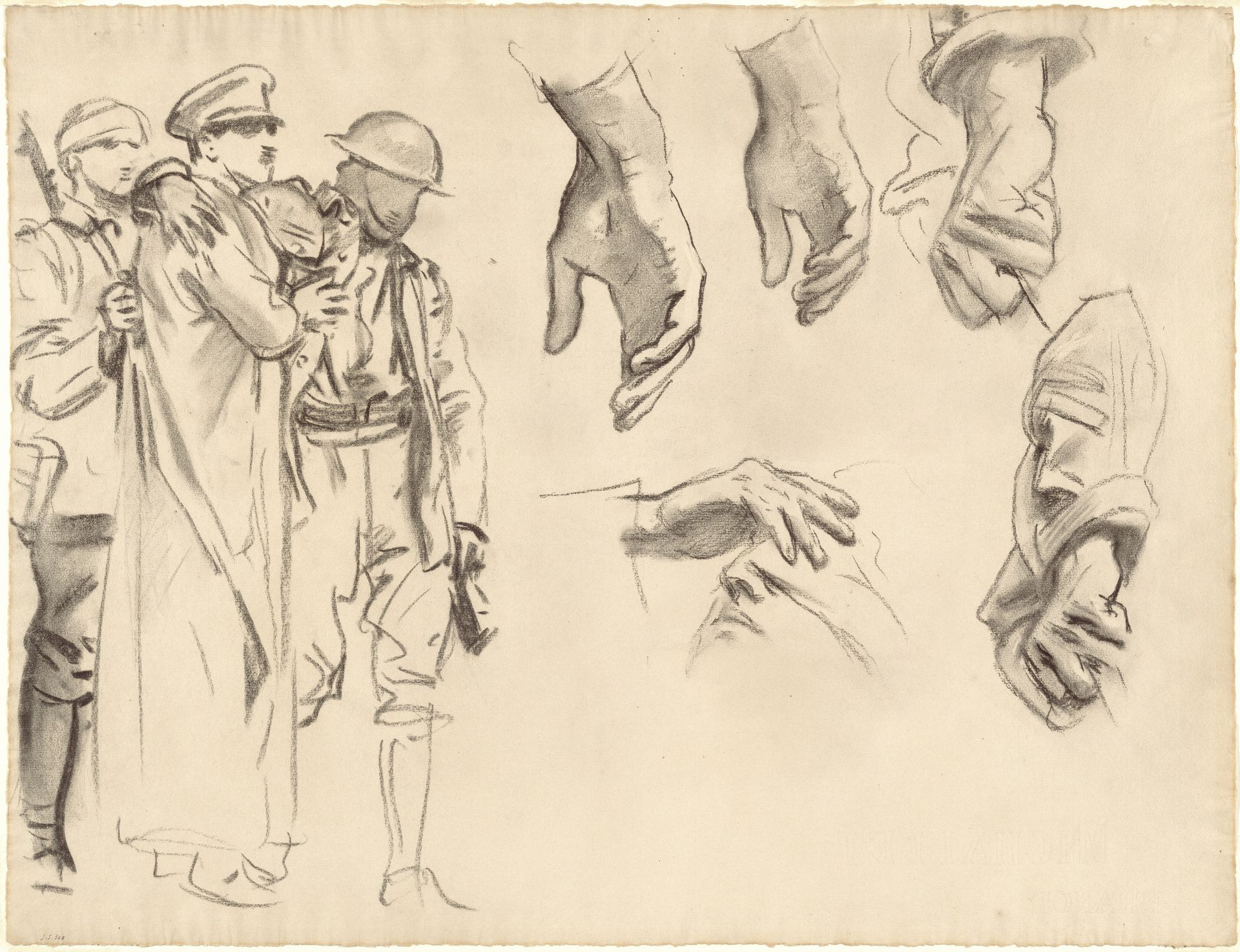 Studies for "Gassed" by John Singer Sargent