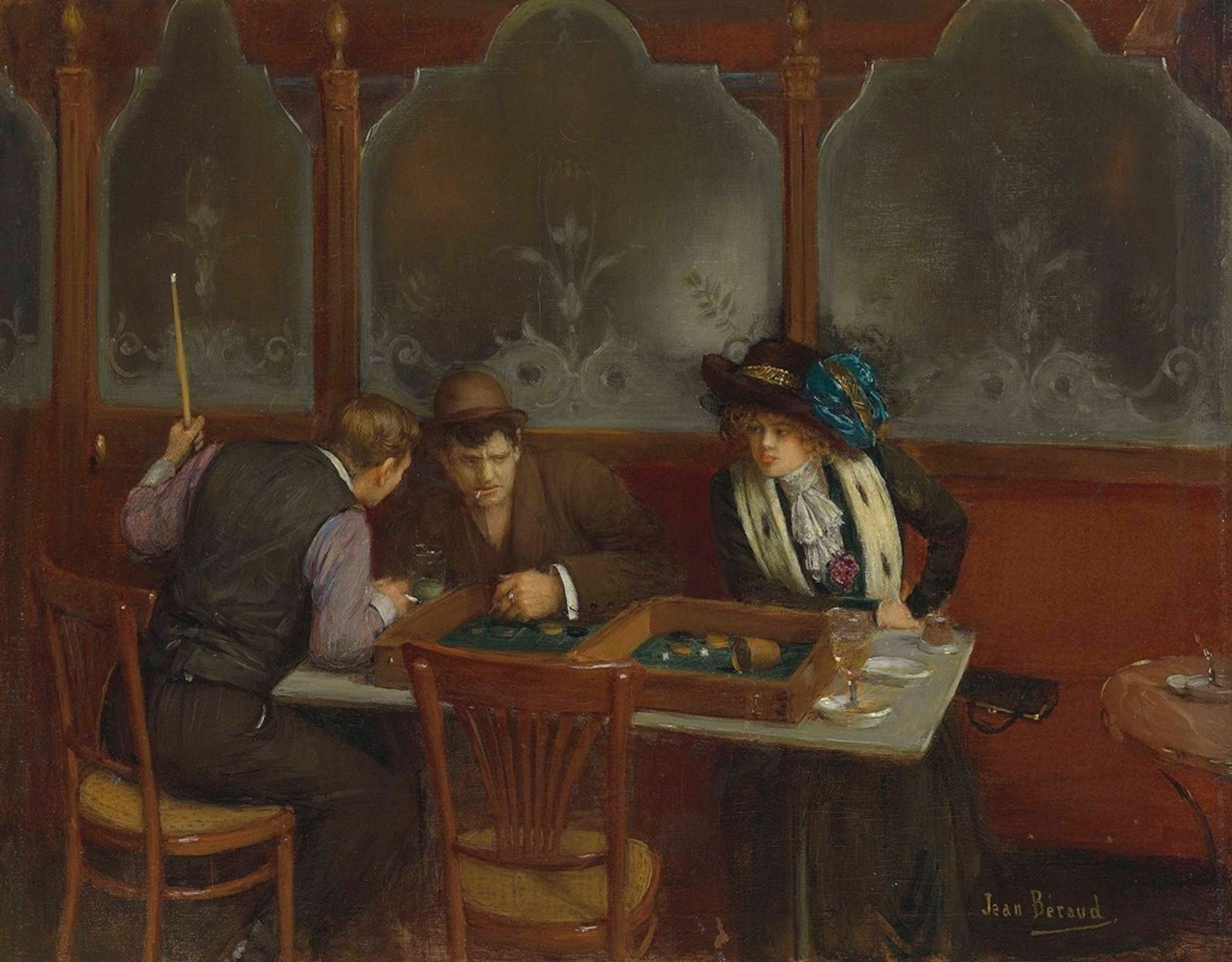 Au café by Jean Béraud