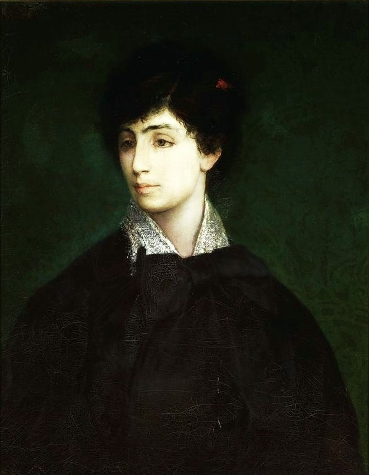 Portrait of a young Jewish woman by Maurycy Gottlieb