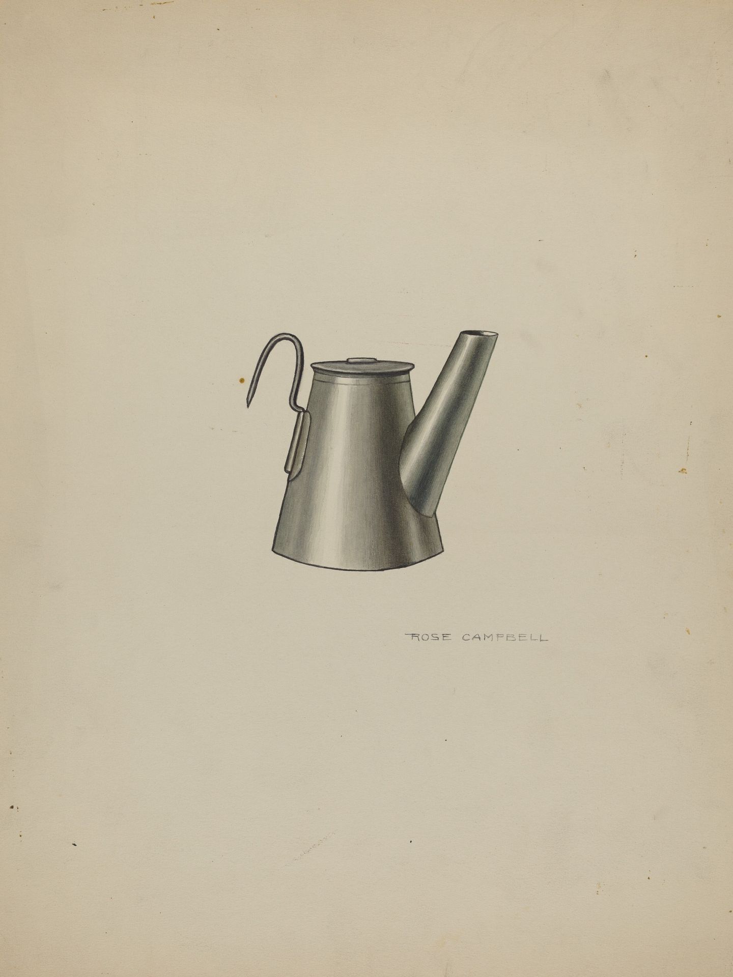 Miner's Oil Lamp by Rose Campbell-Gerke