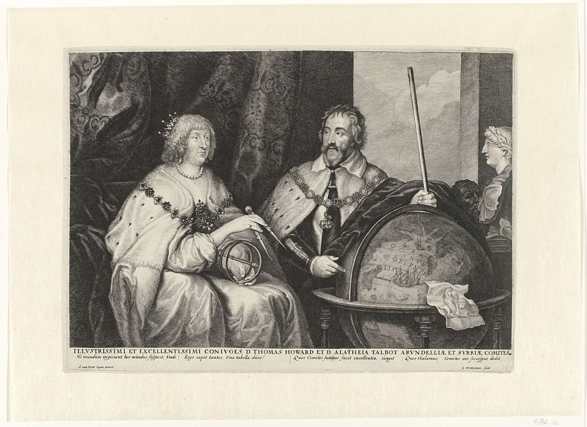 Thomas Howard, 2e graaf van Arundel en zijn vrouw Alatheia Talbot by Lucas Vorsterman I