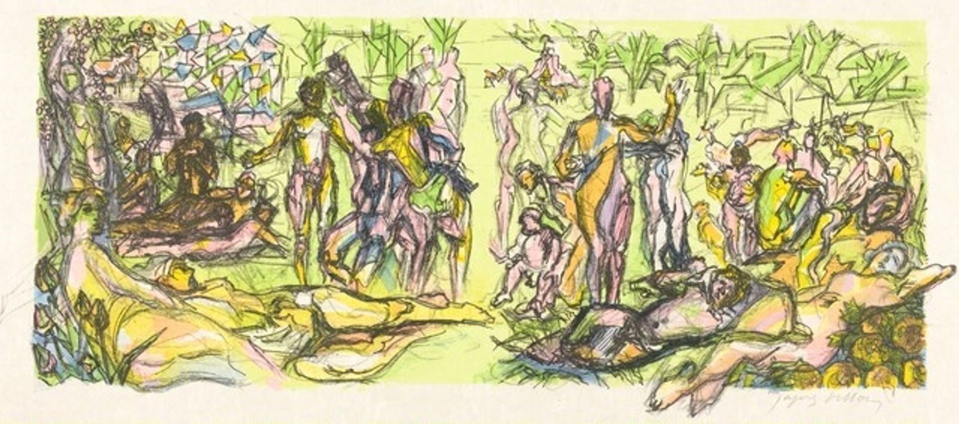 Fourth Bucolic: The Golden Age by Jacques Villon