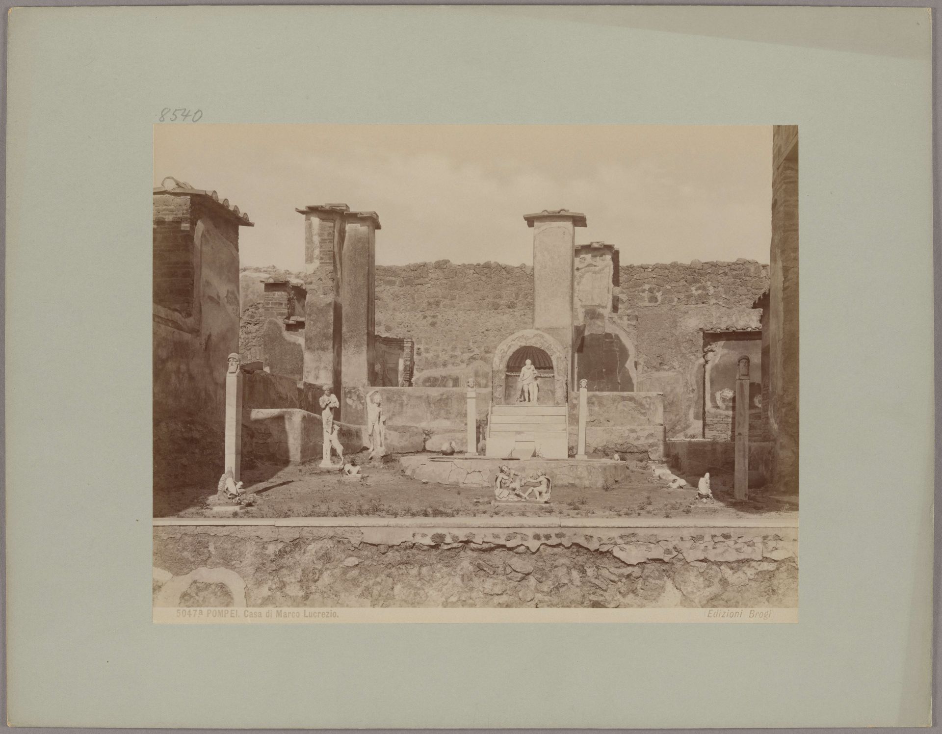 Pompeii_ House of Marco Lucretius, No. 5047a by Giacomo Brogi