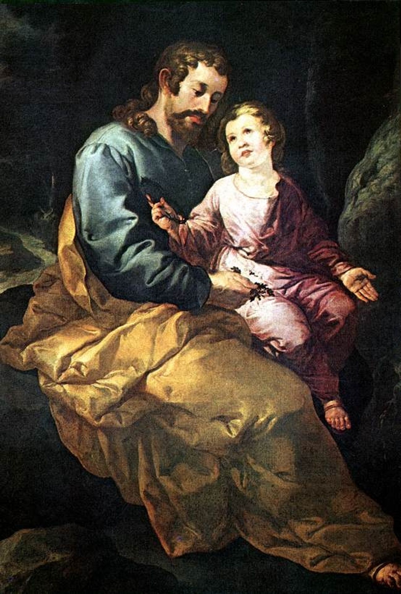 St Joseph and the Christ Child by Francisco Herrera