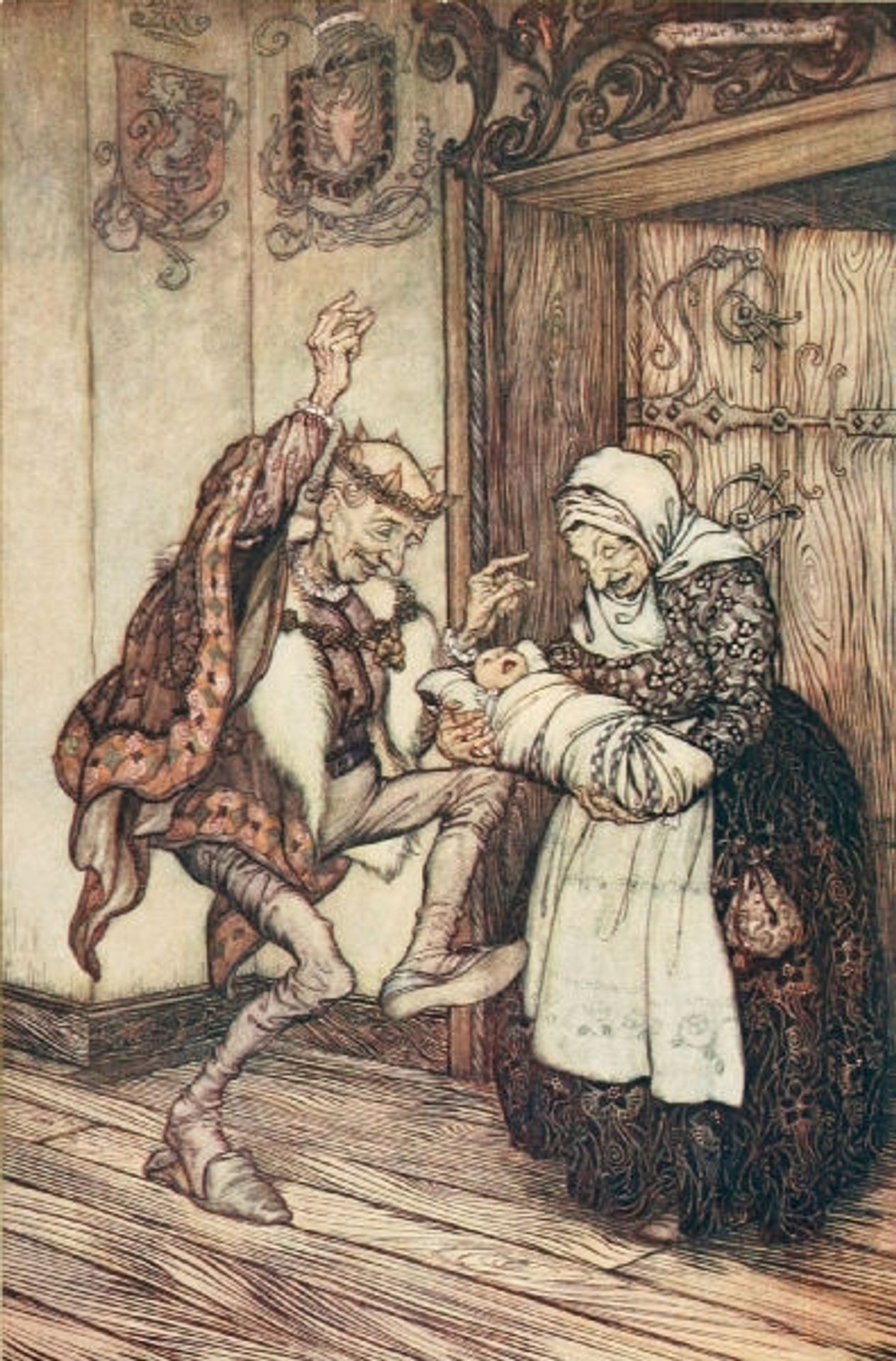 The King could not contain himself for joy by Arthur Rackham