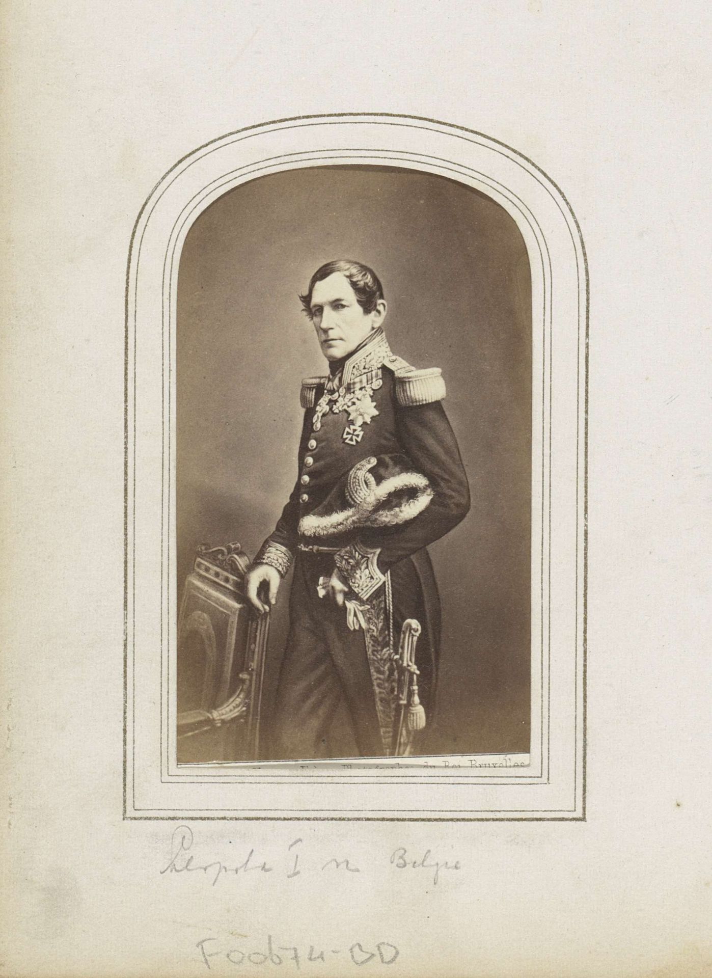 Portret van Leopold I, koning van België by Ghémar Frères