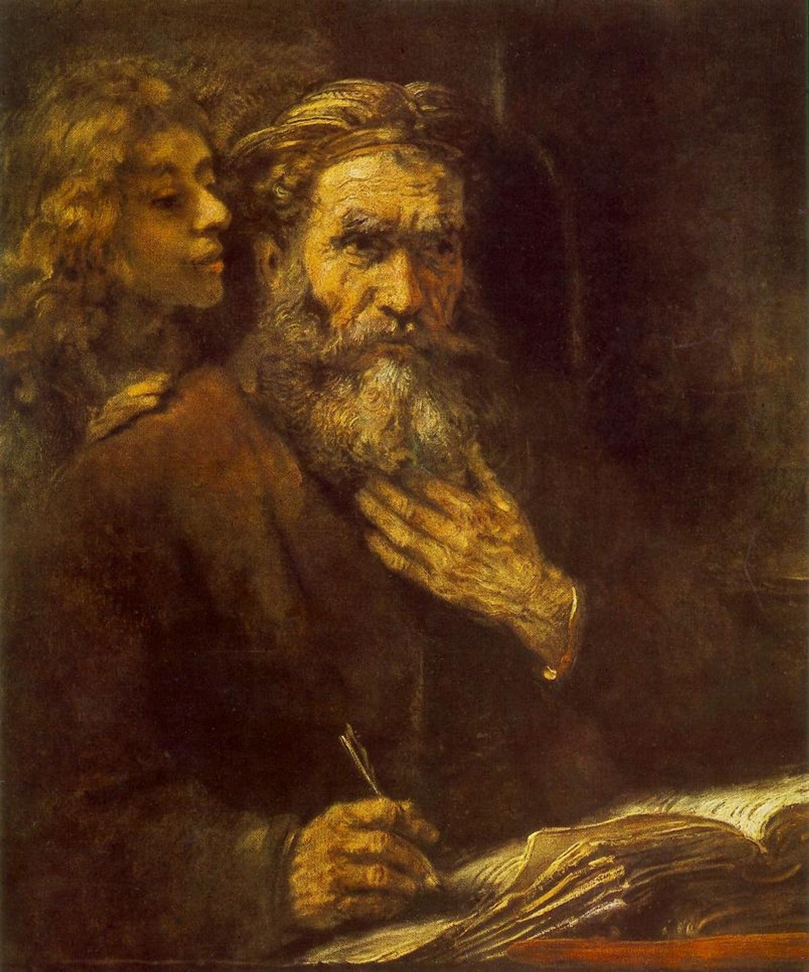St. Matthew and The Angel by Rembrandt van Rijn