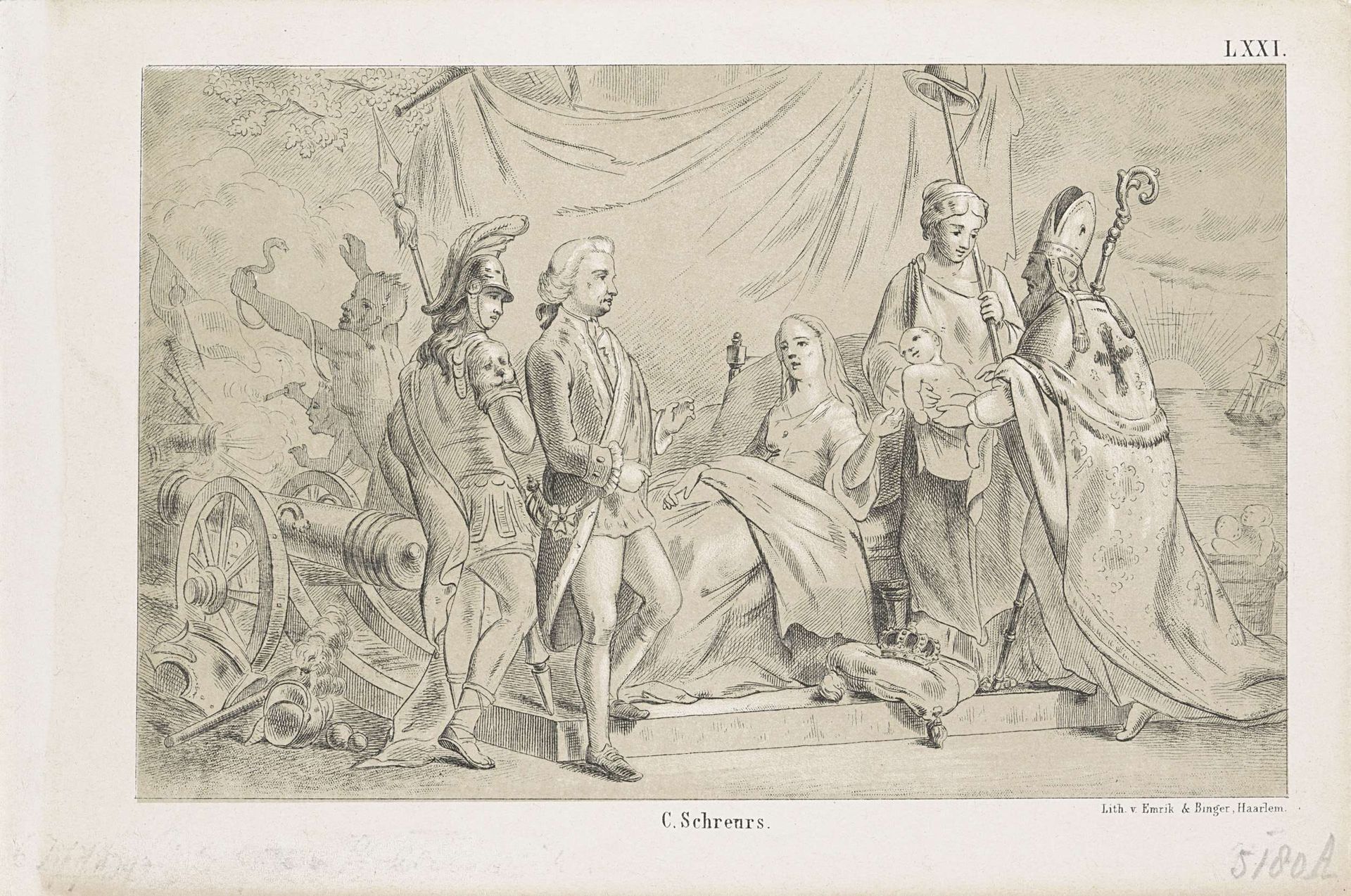 Geboorte van prins Willem Frederik George, de latere koning Willem II, 1792 by Anonymous