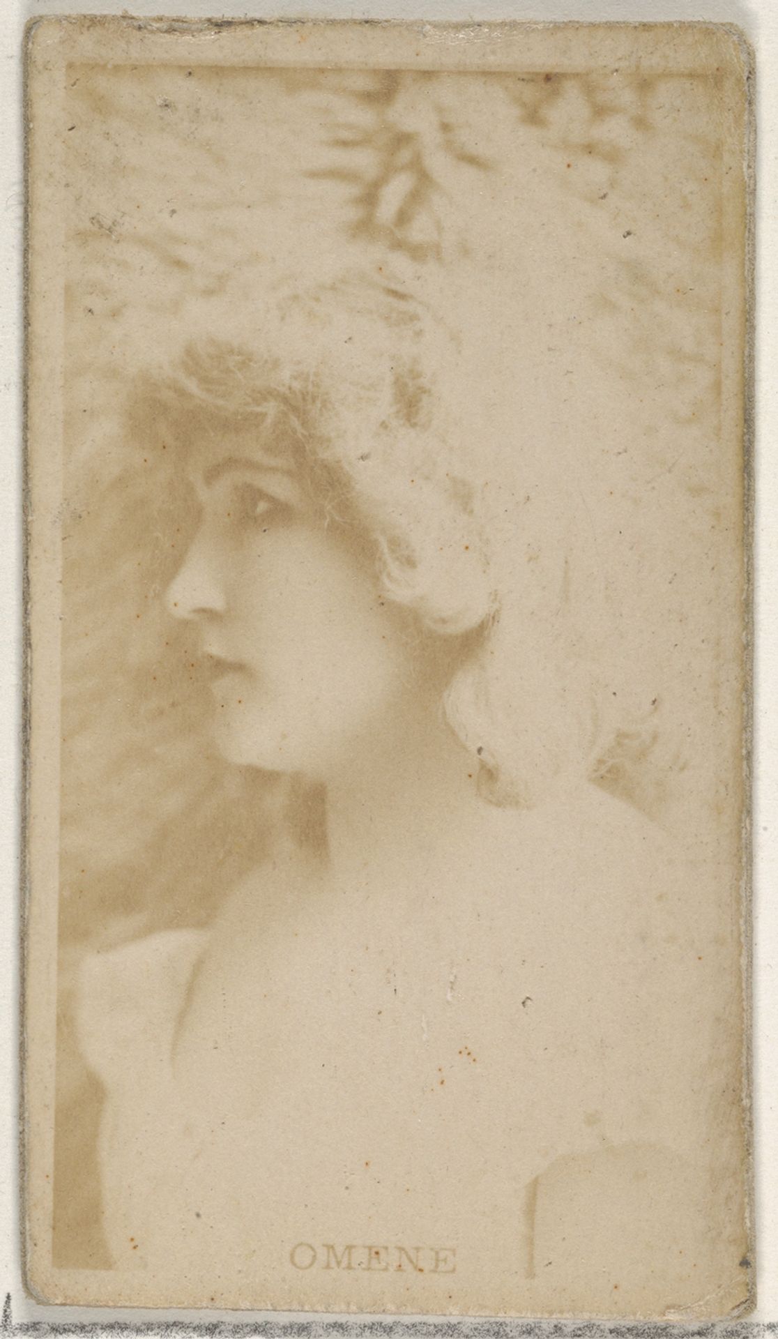 Omene, from the Actors and Actresses series (N45, Type 8) for Virginia Brights Cigarettes by Allen & Ginter