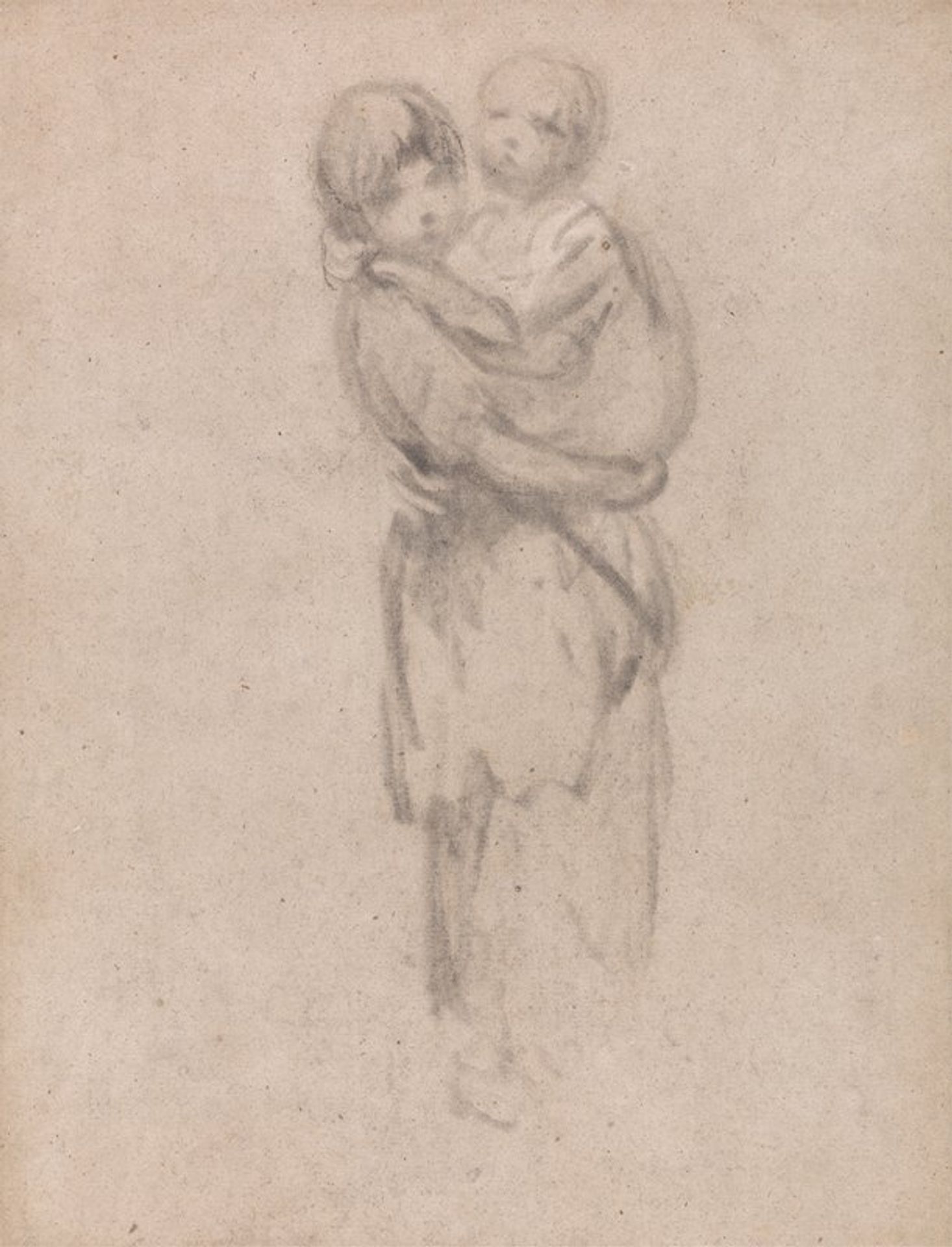 A Young Girl Holding a Child by Thomas Gainsborough