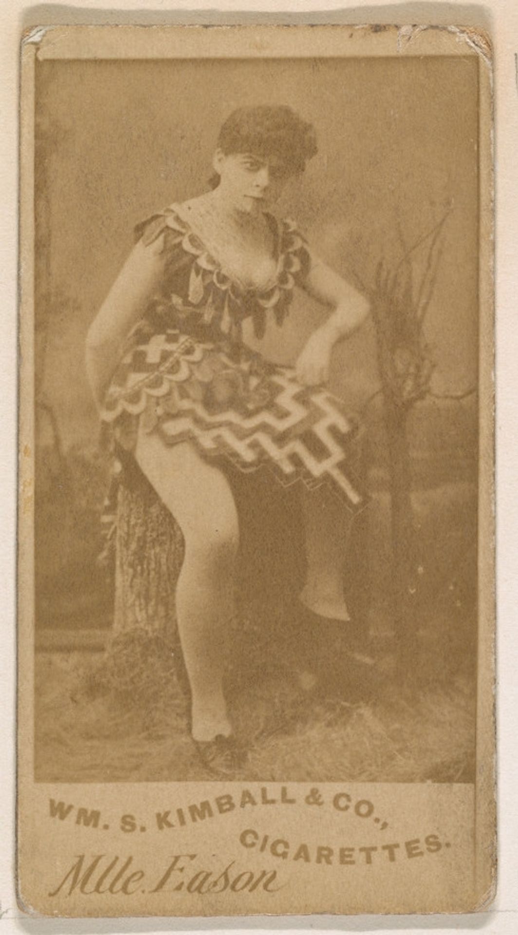 Mlle. Eason, from the Actresses series (N203) issued by Wm. S. Kimball & Co. by William S. Kimball & Company