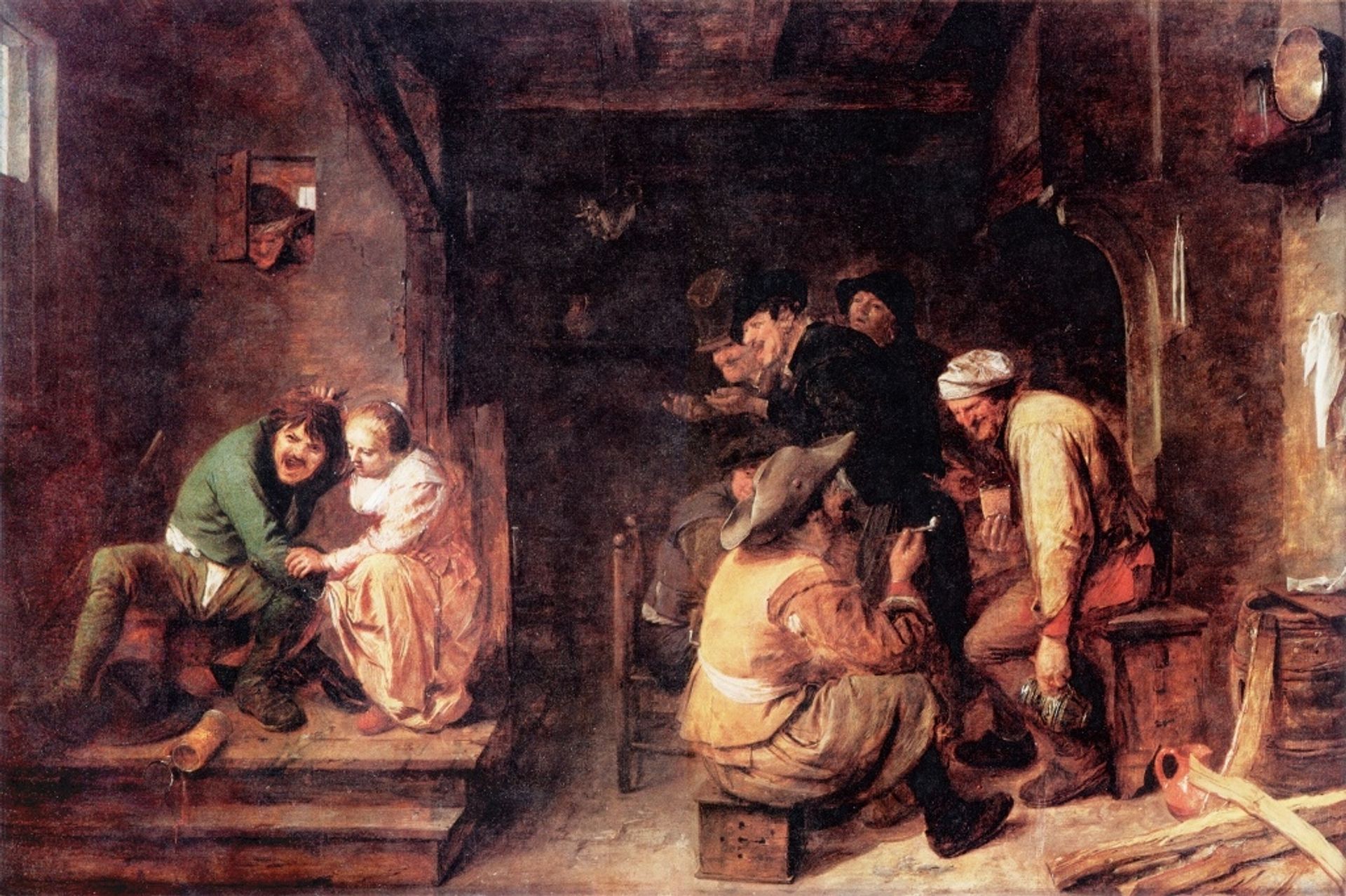 Tavern Scene by Adriaen Brouwer