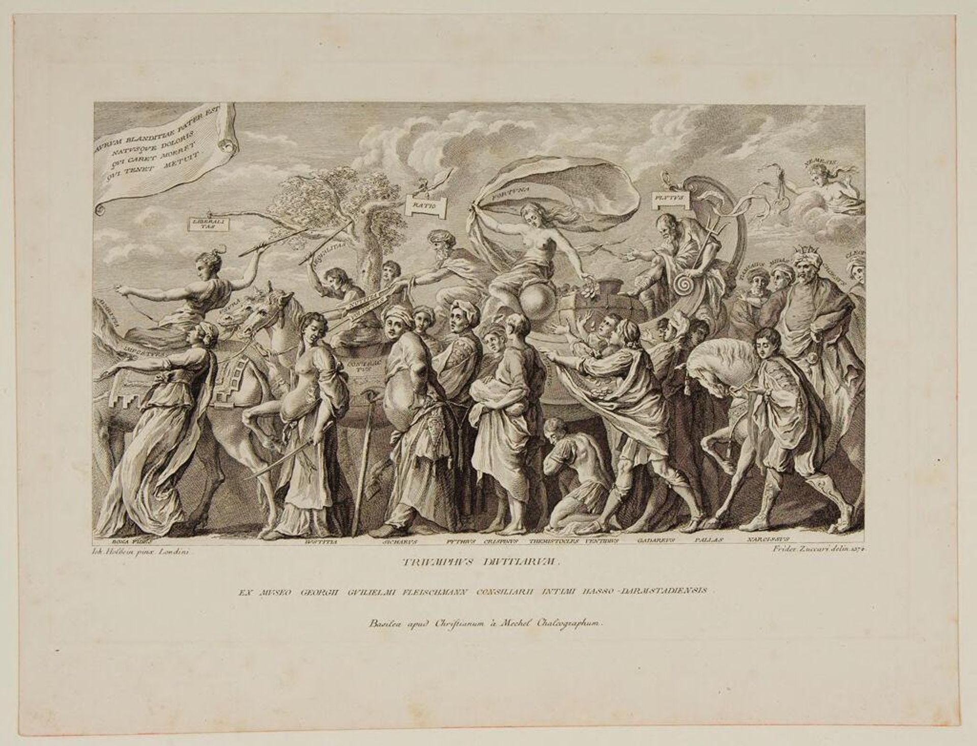 Plate Thirteen of Triumph of Death, Triumph of Divinity, Triumph of Poverty by Christian von Mechel
