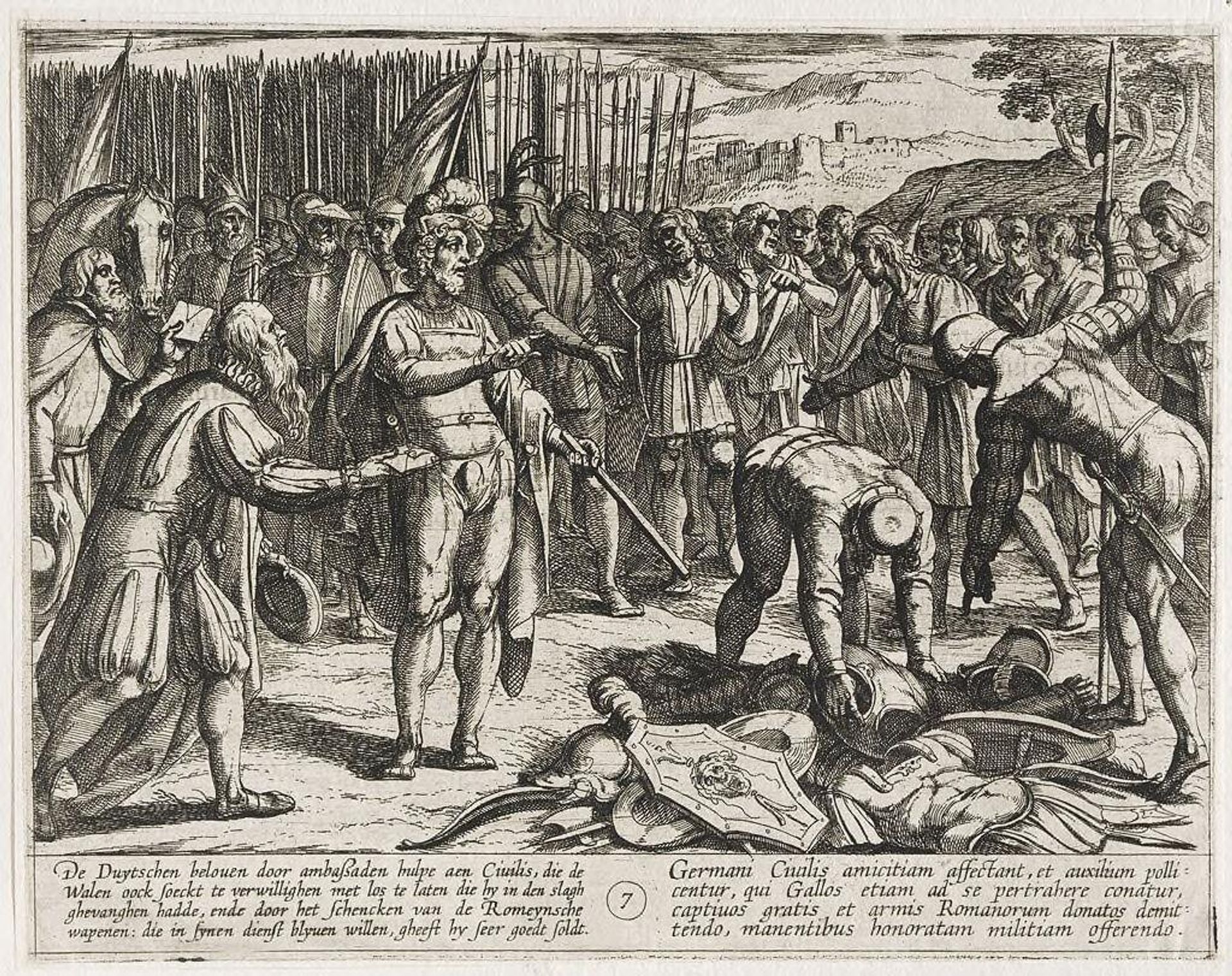 German Envoys Visit Civilis by Antonio Tempesta