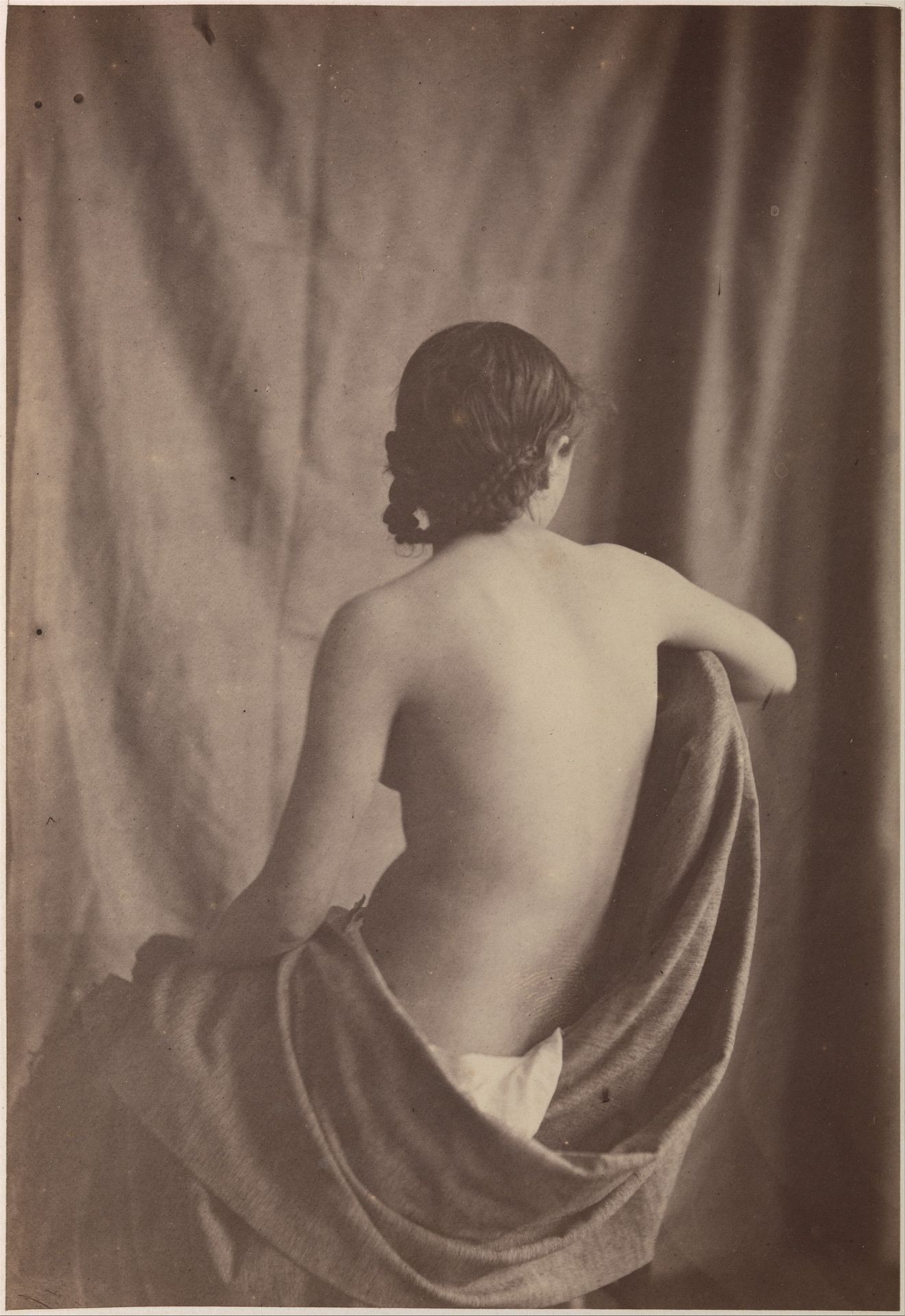 [Seated Female Nude] by Eugène Durieu