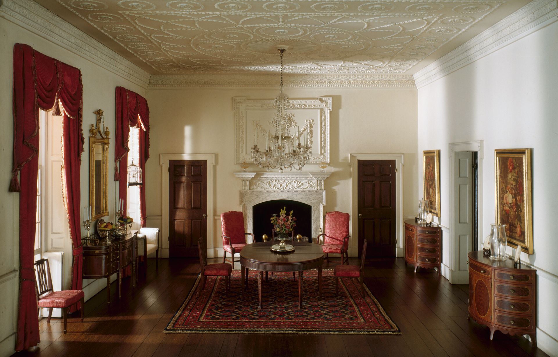 A22: Virginia Dining Room, c. 1752 by Narcissa Niblack Thorne