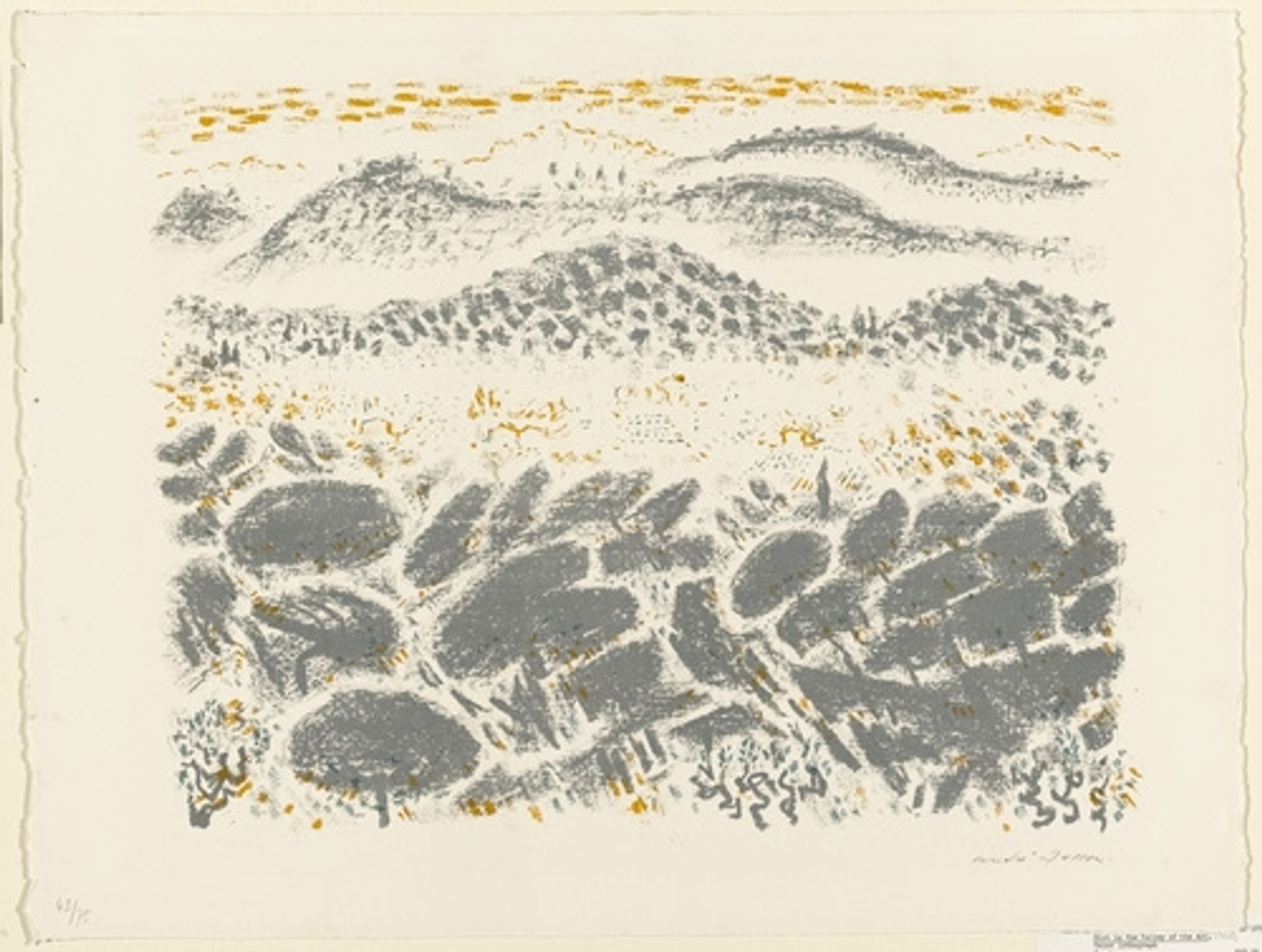 Mist in the Valley of the Arc by Andre Masson