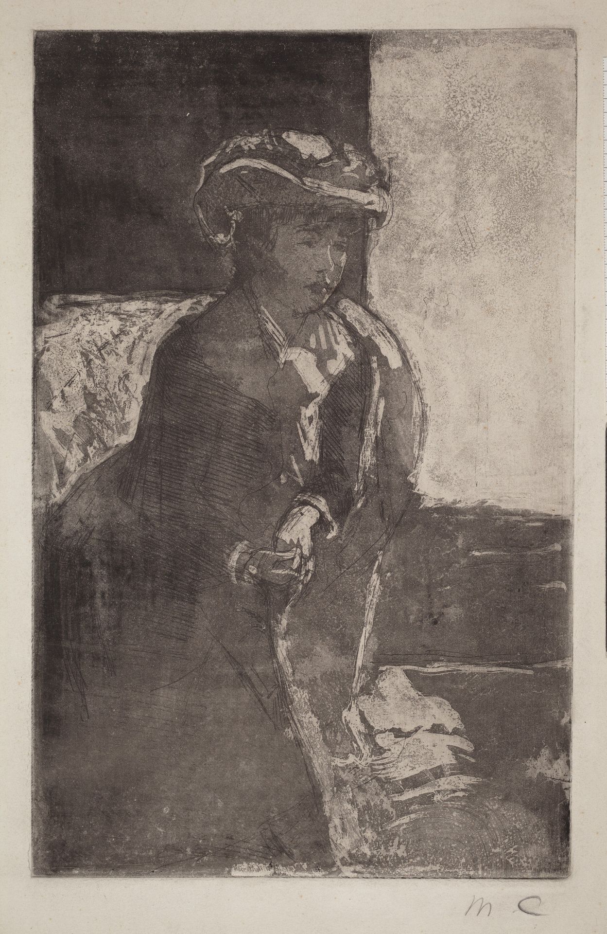 The Corner of the Sofa (No. 3) by Mary Cassatt