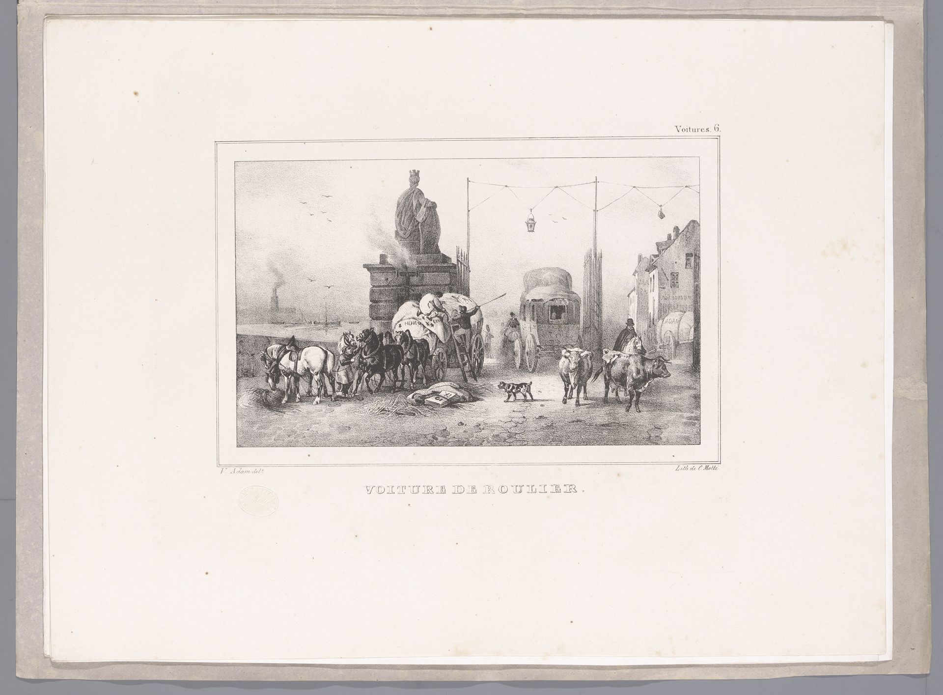 Wagen van de vrachtrijder by Victor Adam