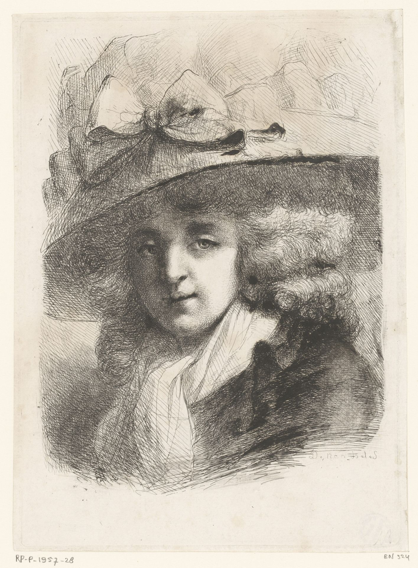 Portret van Mevrouw Mosion by baron Dominique Vivant Denon
