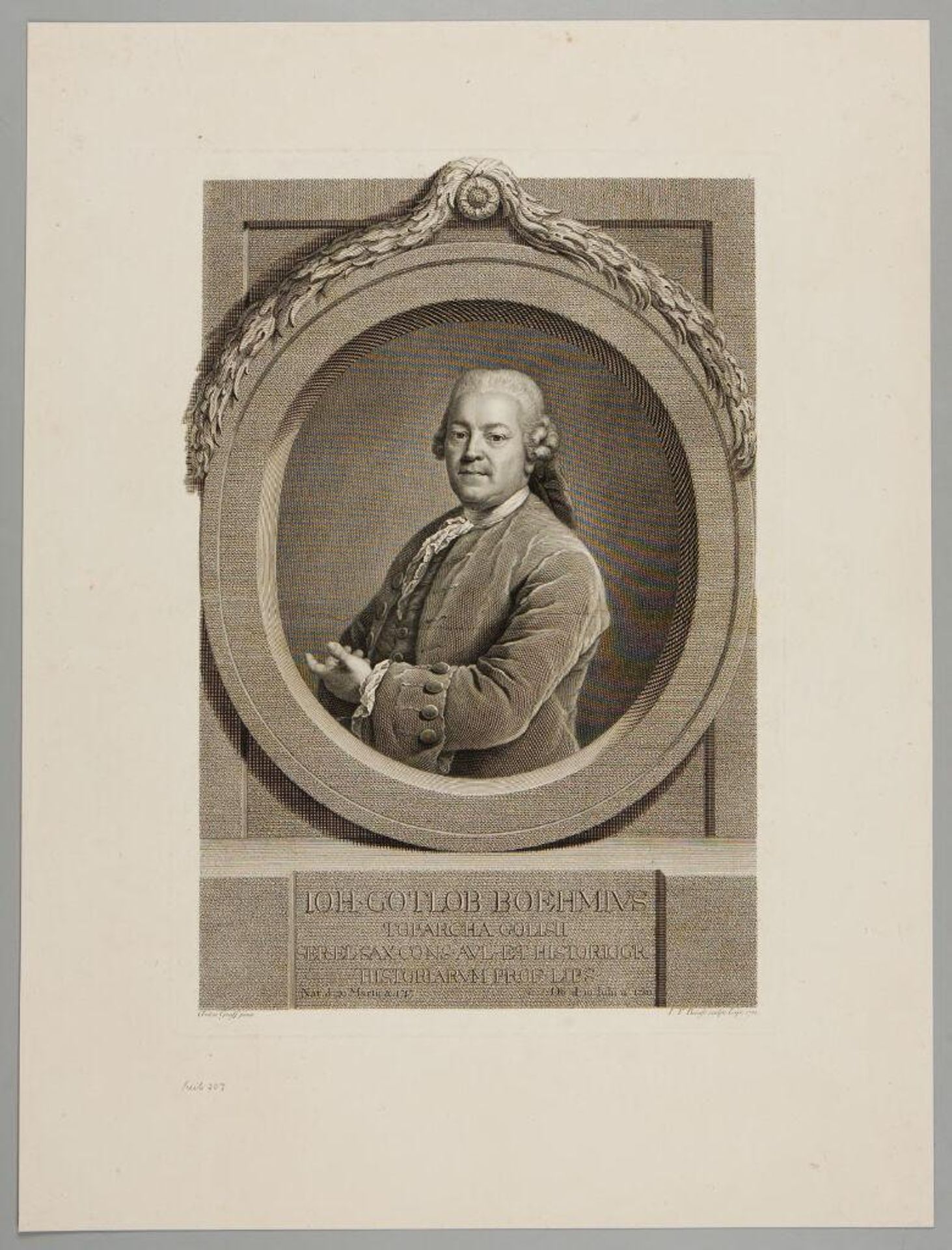 Johann Gottlob BÃ¶hme by Johann Friedrich Bause