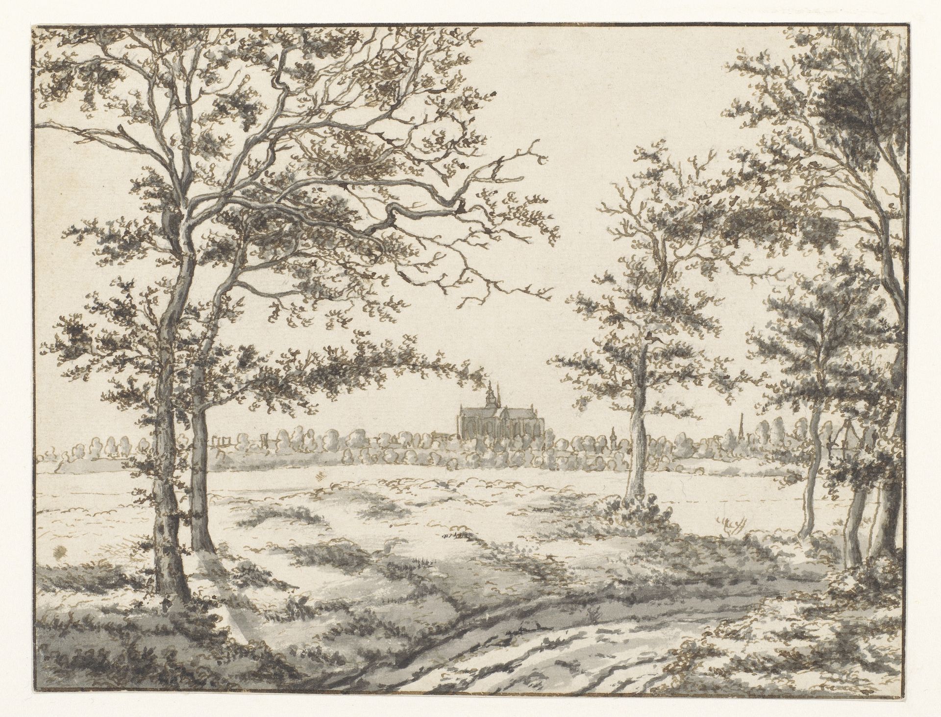View of Bergen op Zoom from the East by Valentijn Klotz
