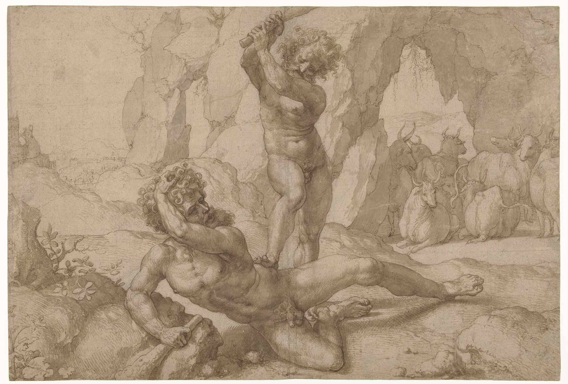 Hercules en Cacus by Jan Gossart