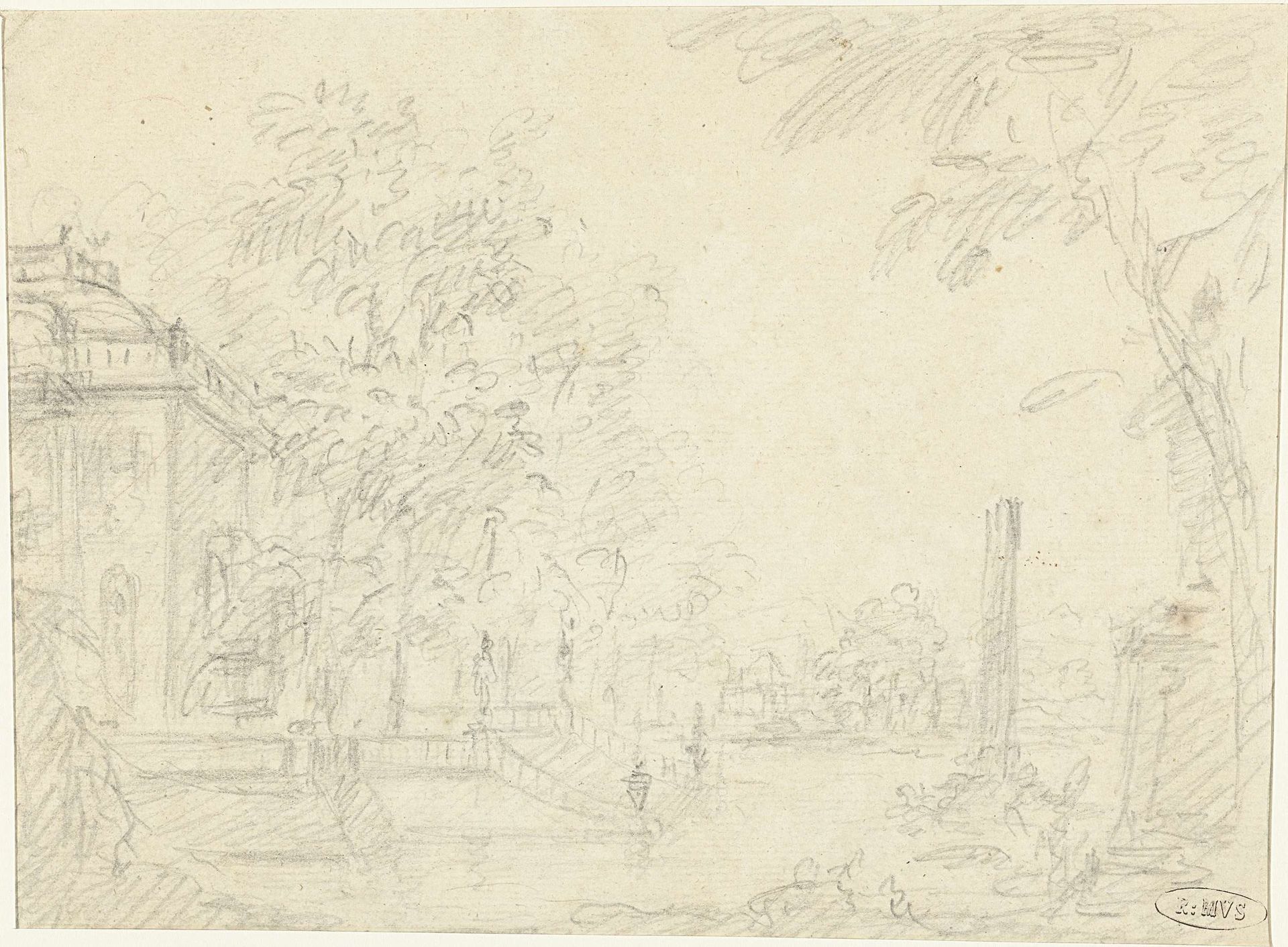Villa met tuin by Dionys van Nijmegen