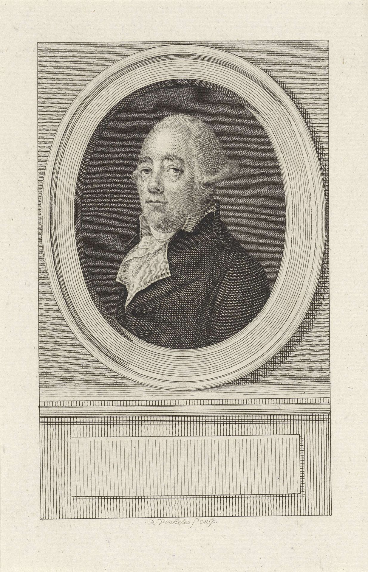 Portret van Cornelis Ignatius Branger by Reinier Vinkeles