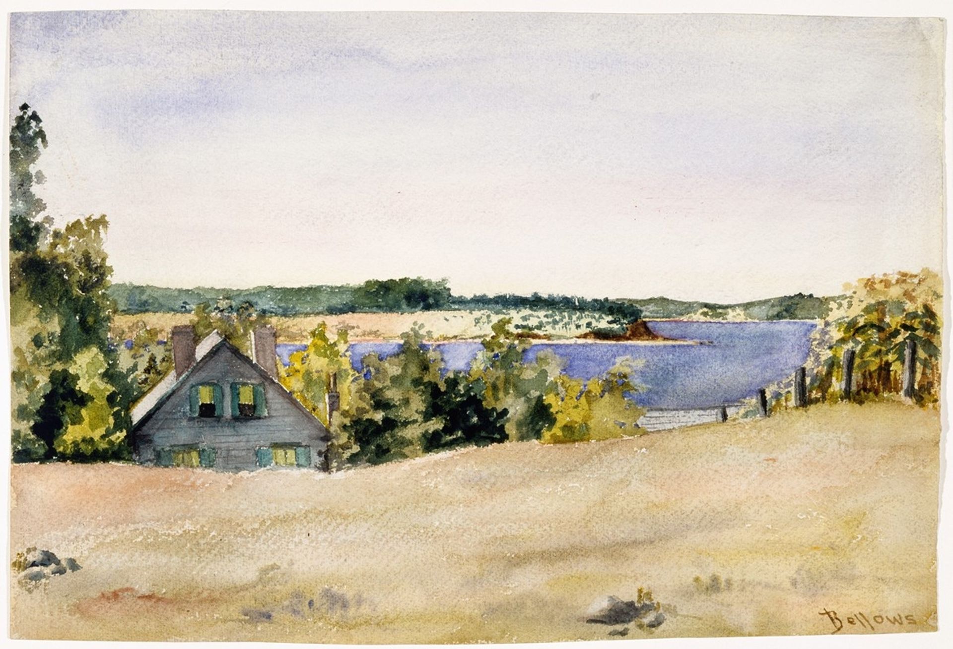 Gardiner’s Bay from Sag Harbor by George Wesley Bellows