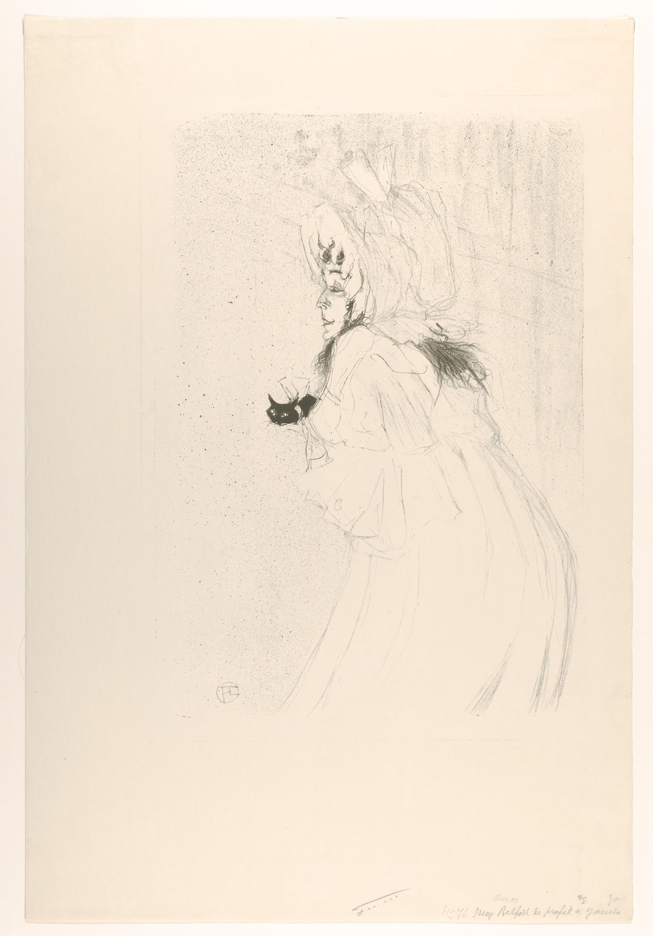 Miss May Belfort Taking a Bow by Henri de Toulouse-Lautrec